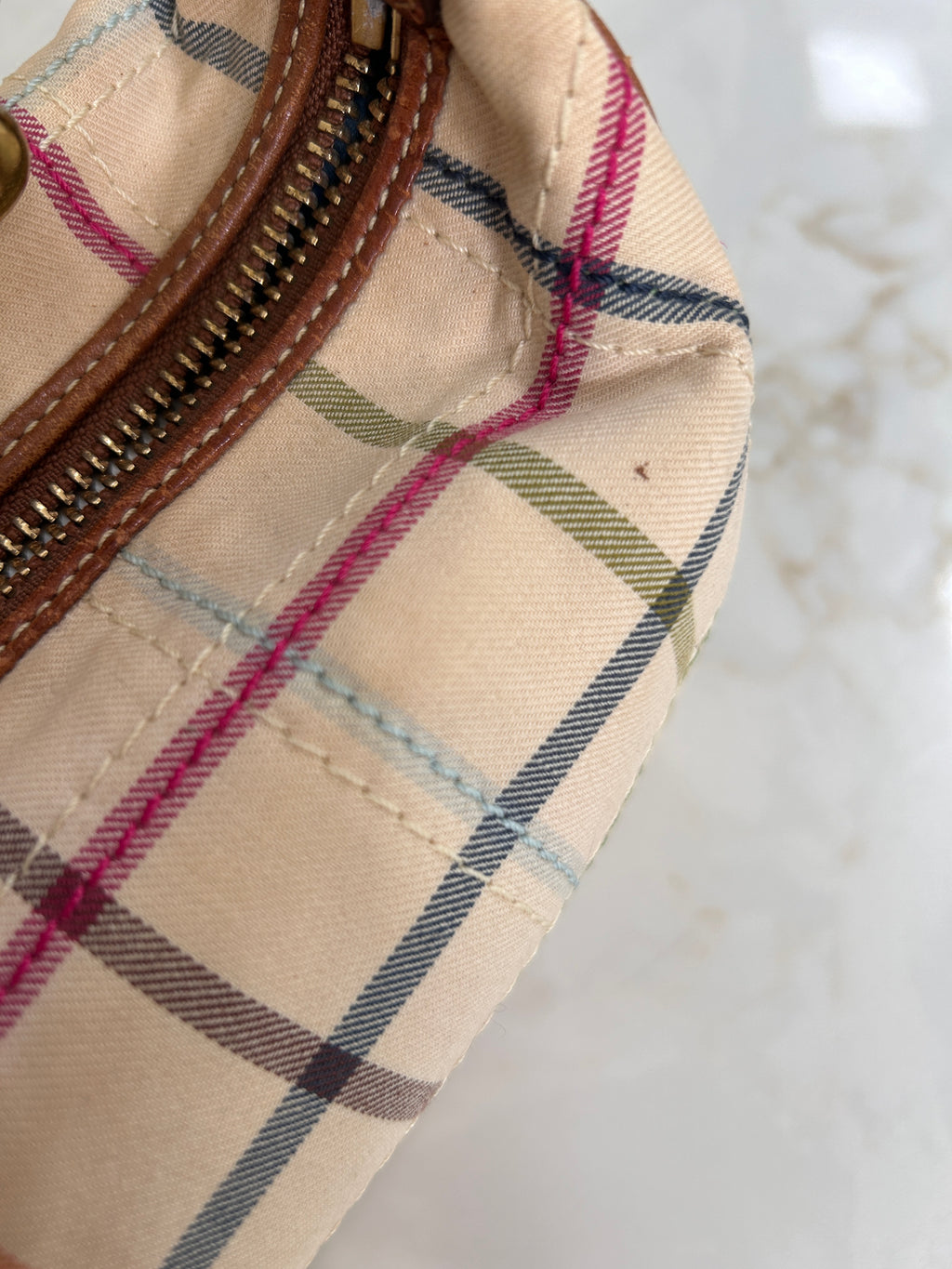 Vintage Coach Legacy plaid mini bag