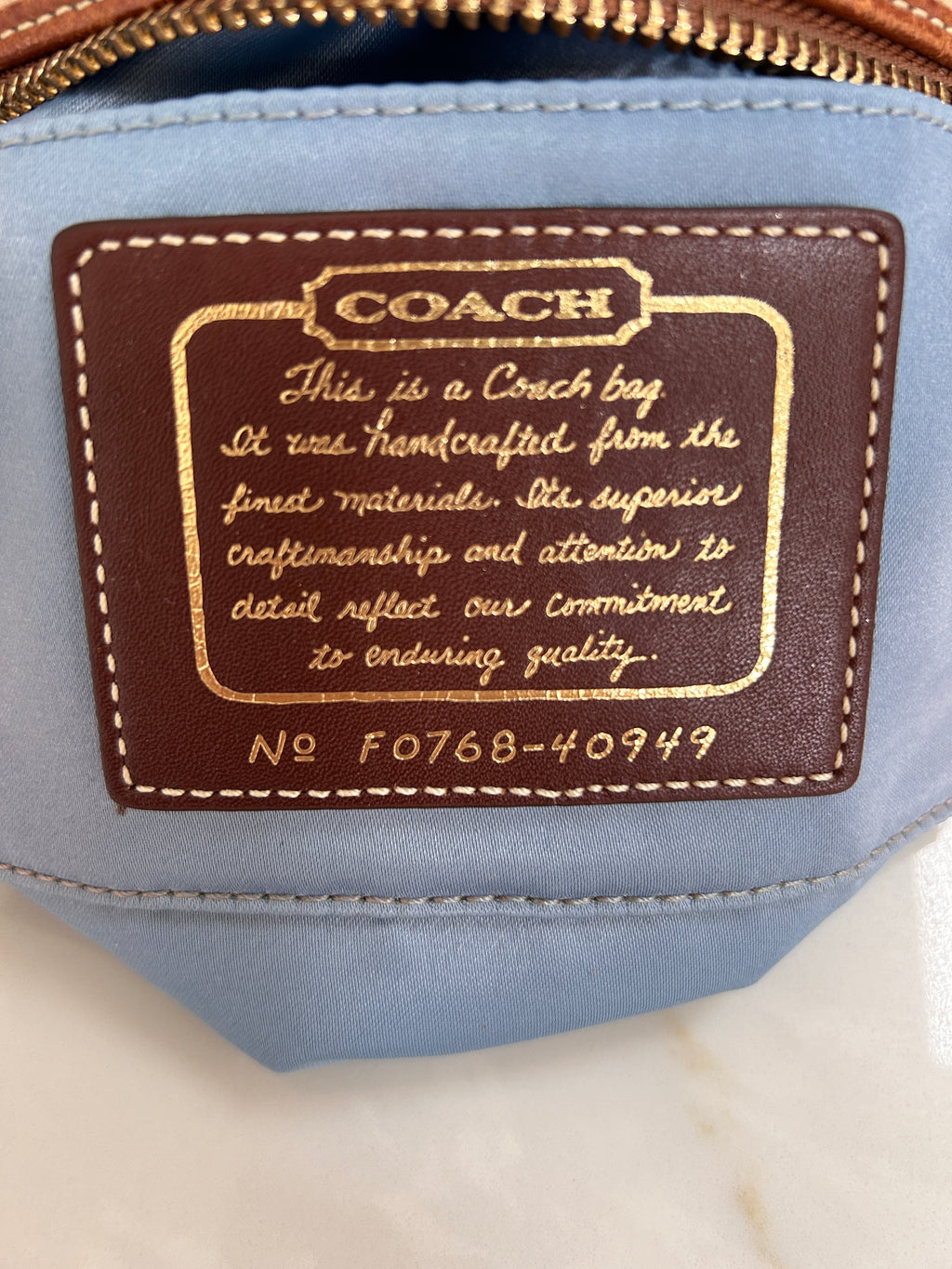 Vintage Coach Legacy plaid mini bag