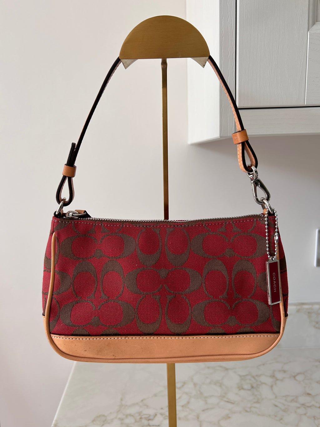Vintage Coach red Demi shoulder bag