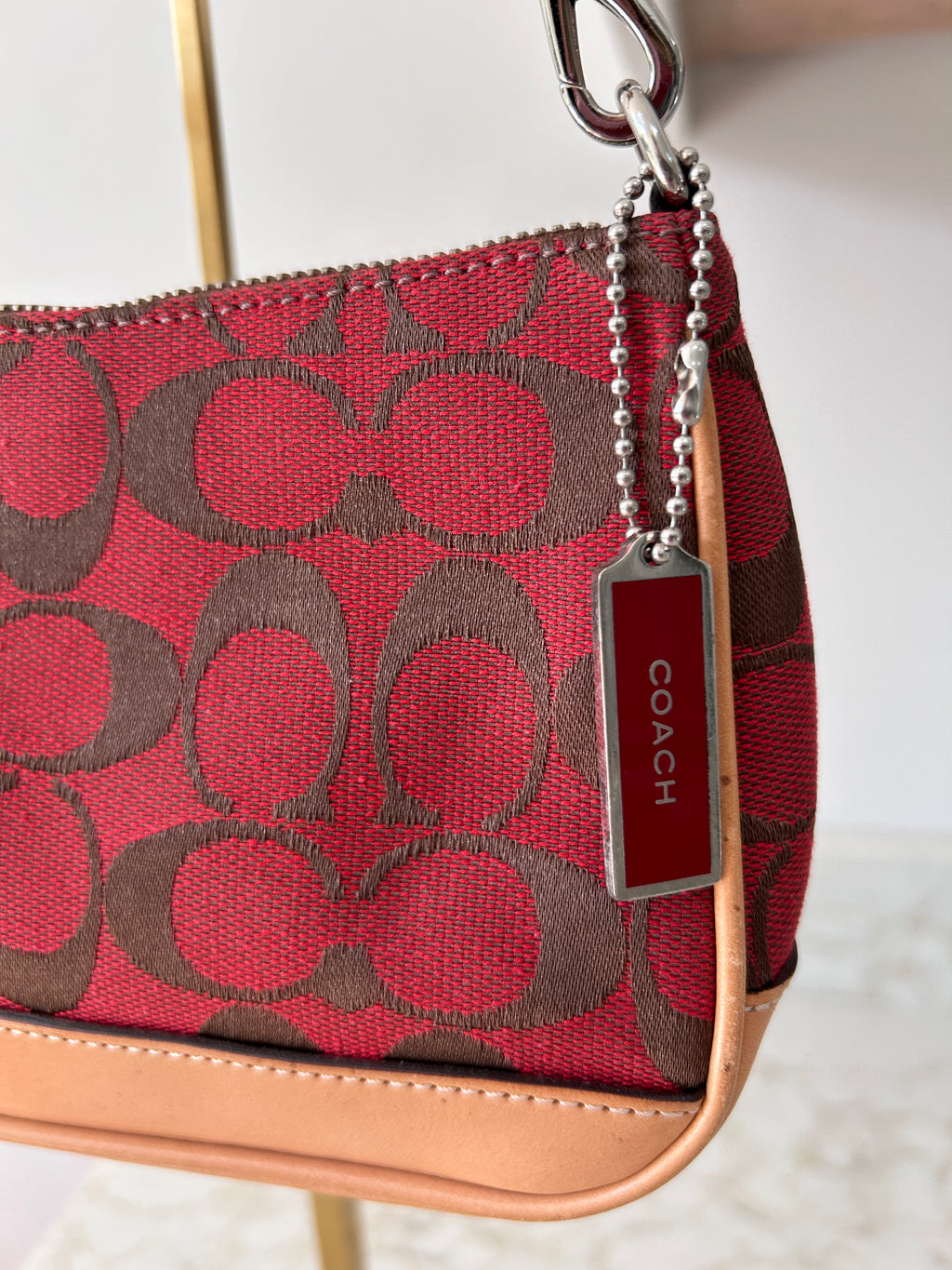 Vintage Coach red Demi shoulder bag
