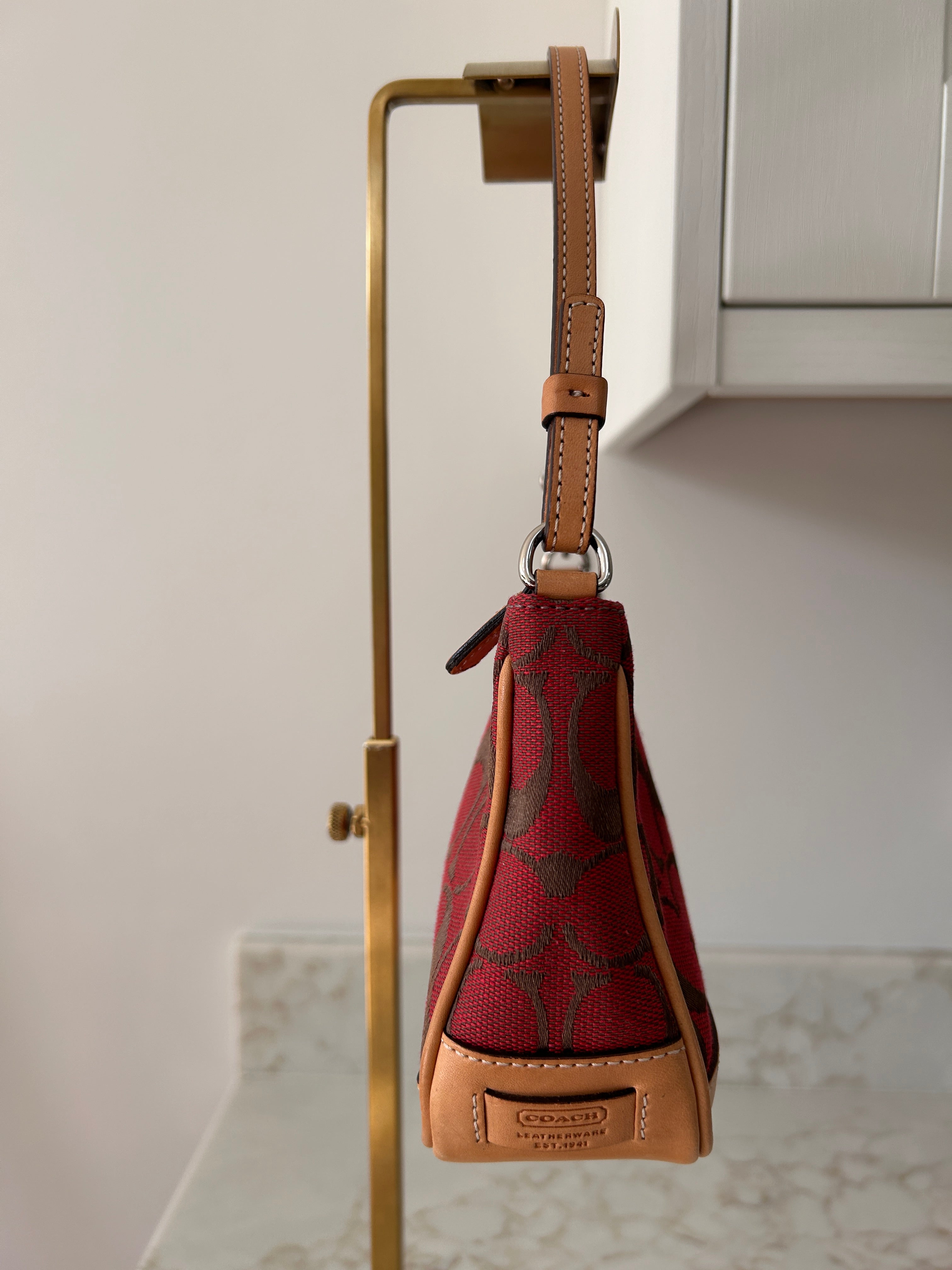 Vintage Coach red Demi shoulder bag