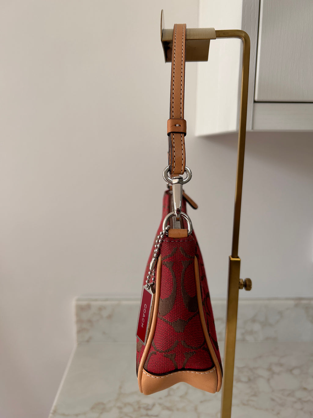 Vintage Coach red Demi shoulder bag