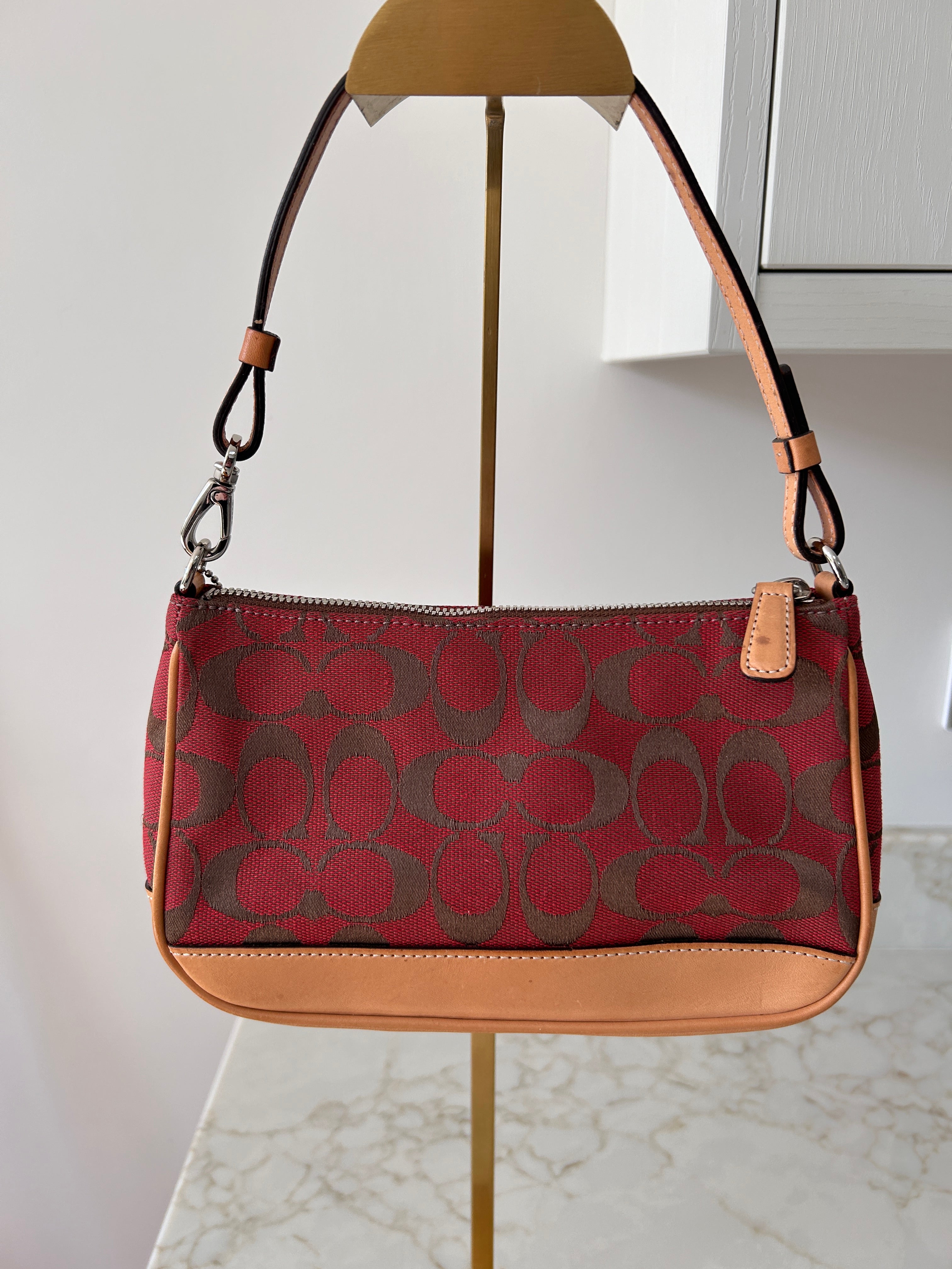 Vintage Coach red Demi shoulder bag