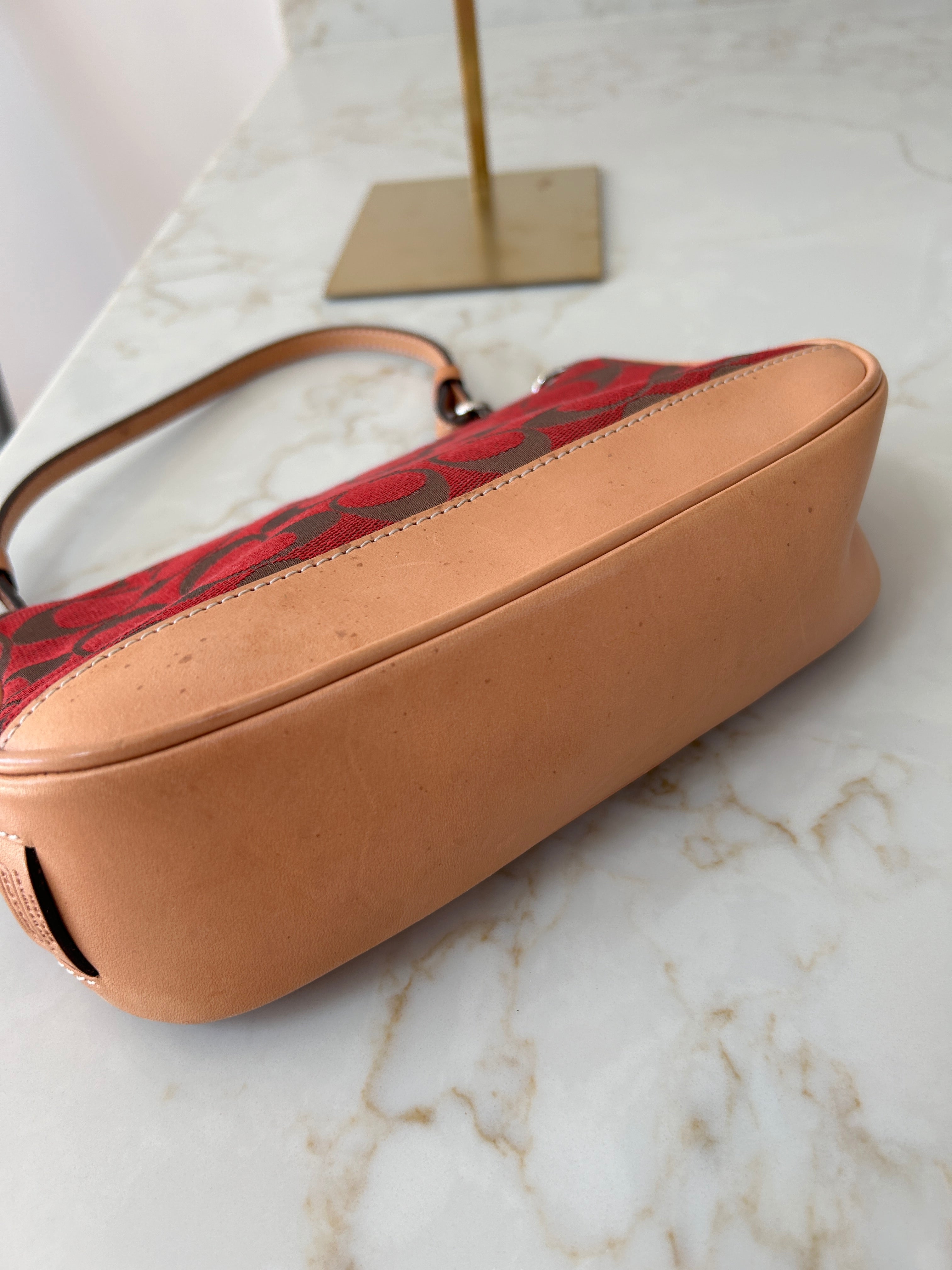 Vintage Coach red Demi shoulder bag