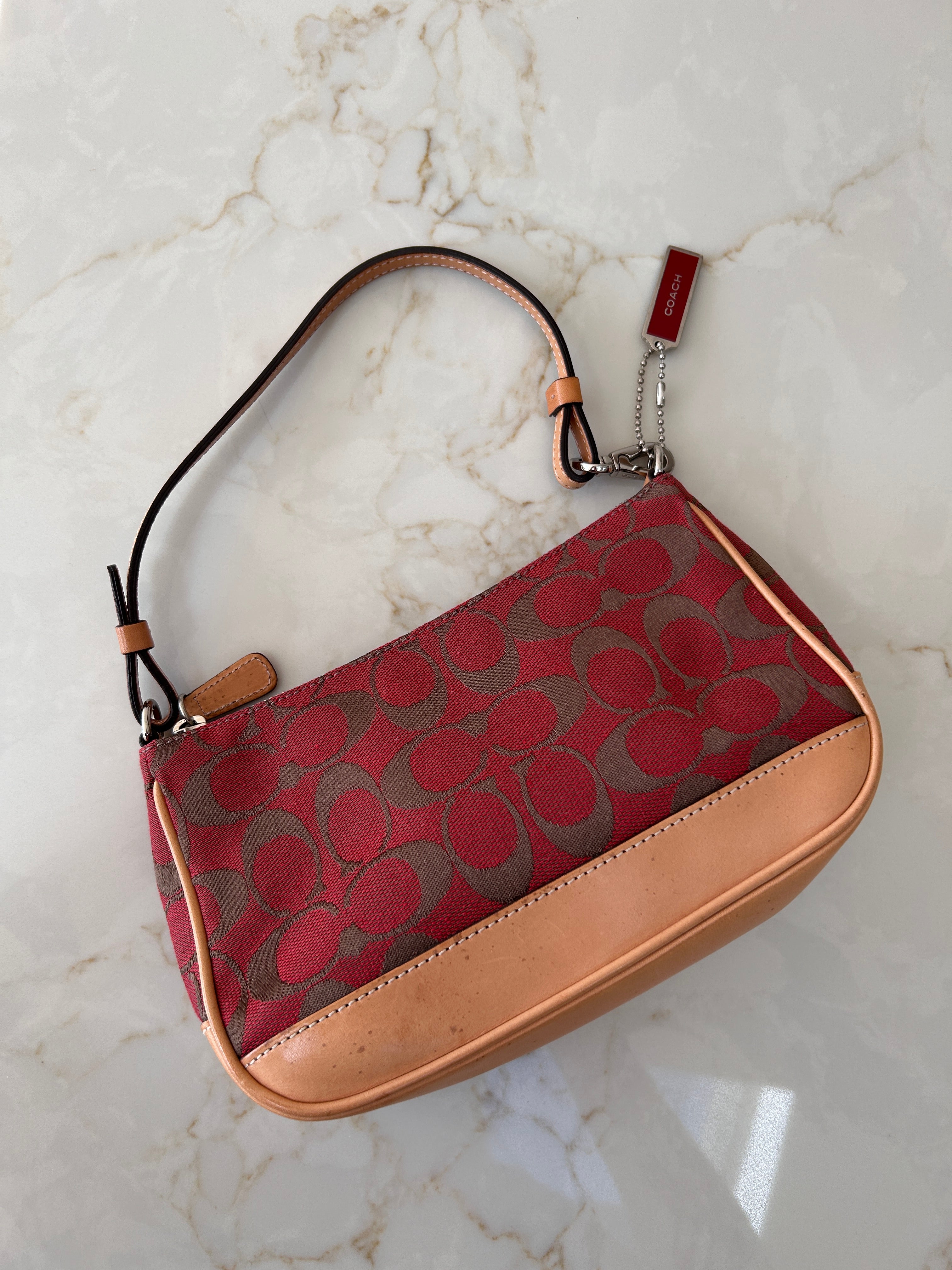 Vintage Coach red Demi shoulder bag