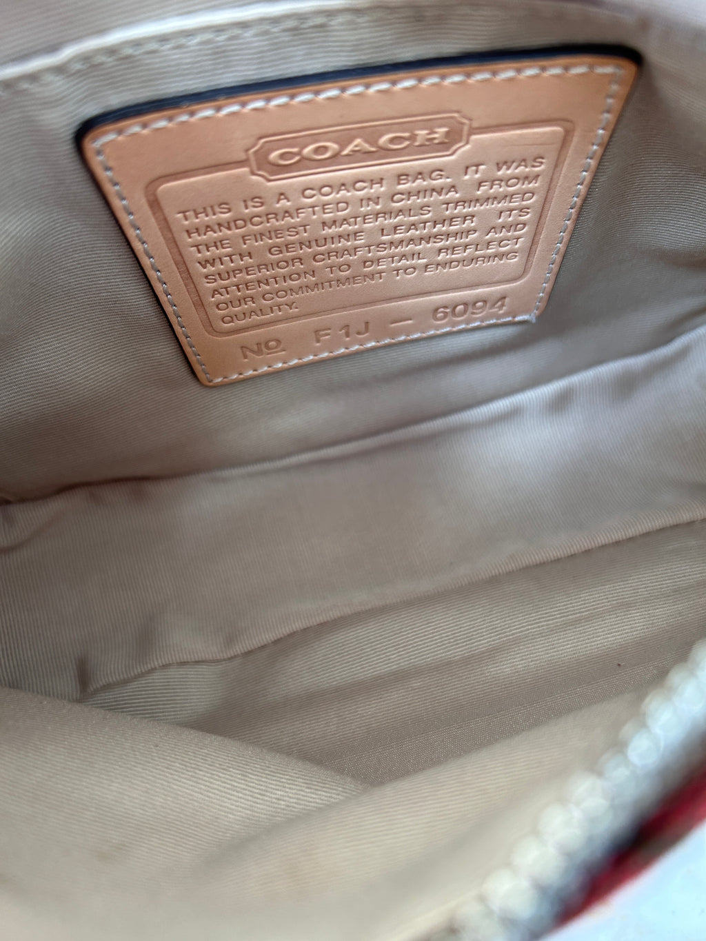 Vintage Coach red Demi shoulder bag