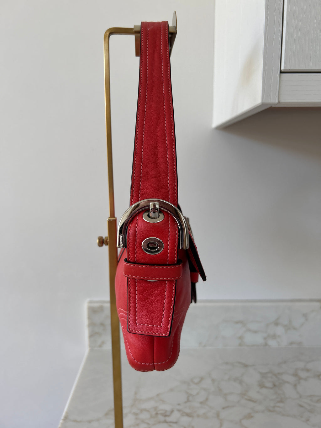 Vintage Coach red Soho shoulder bag