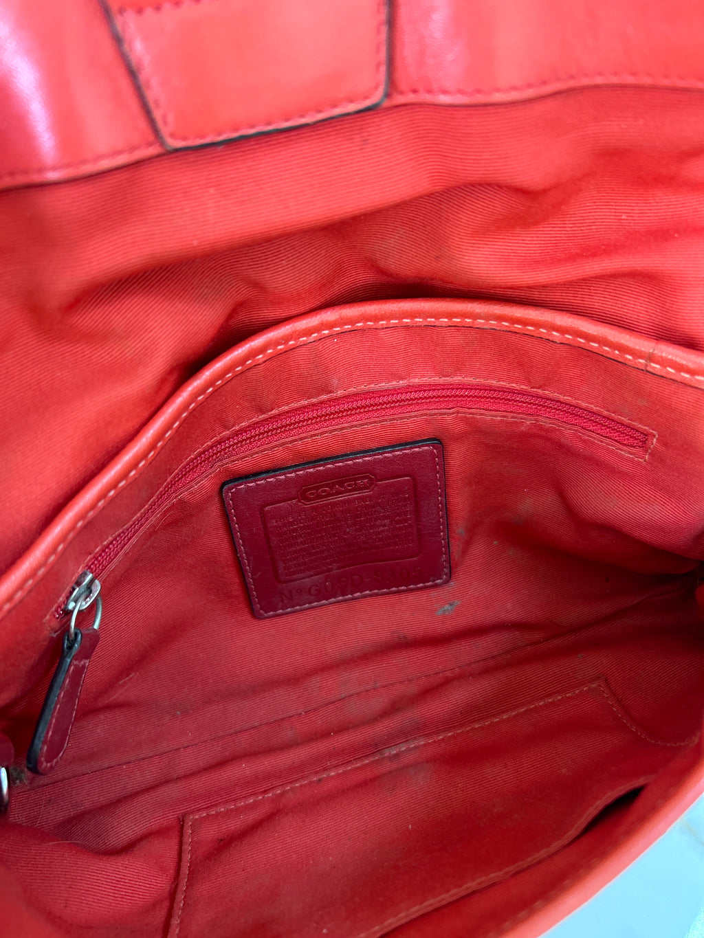Vintage Coach red Soho shoulder bag