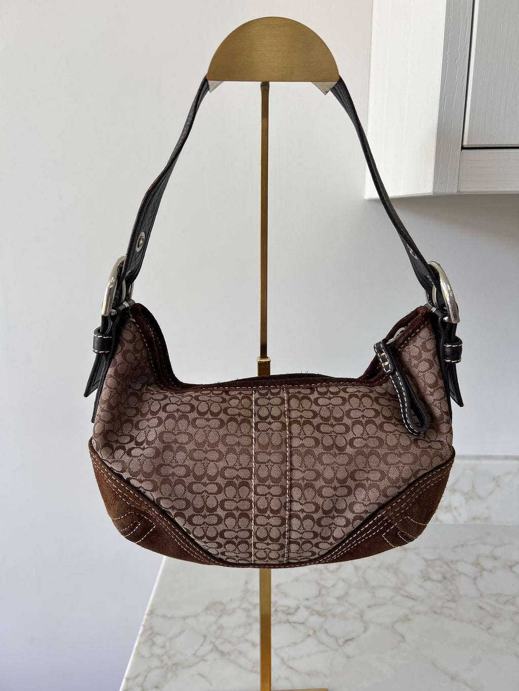 Vintage Coach brown Soho hobo shoulder bag