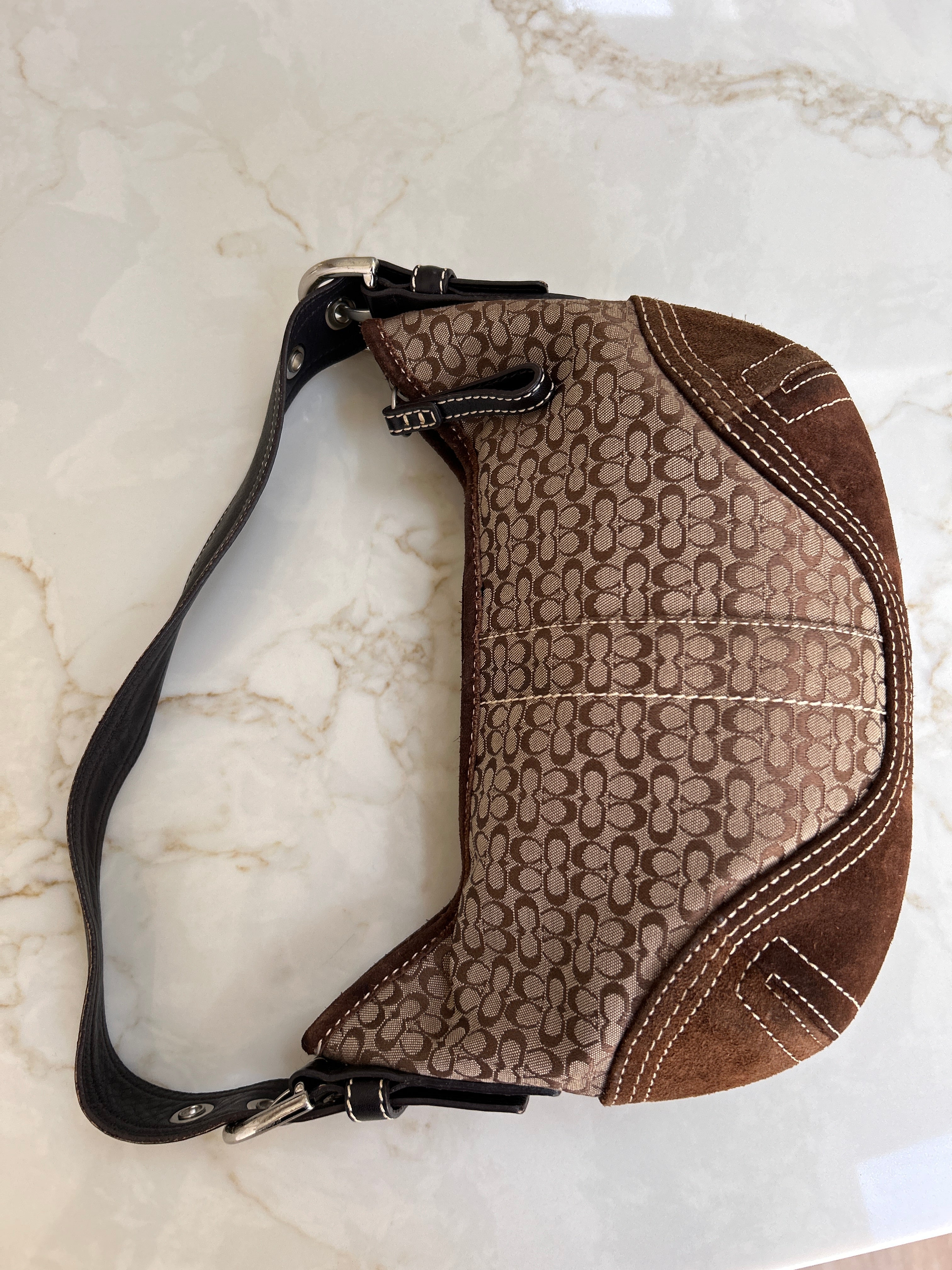 Vintage Coach brown Soho hobo shoulder bag