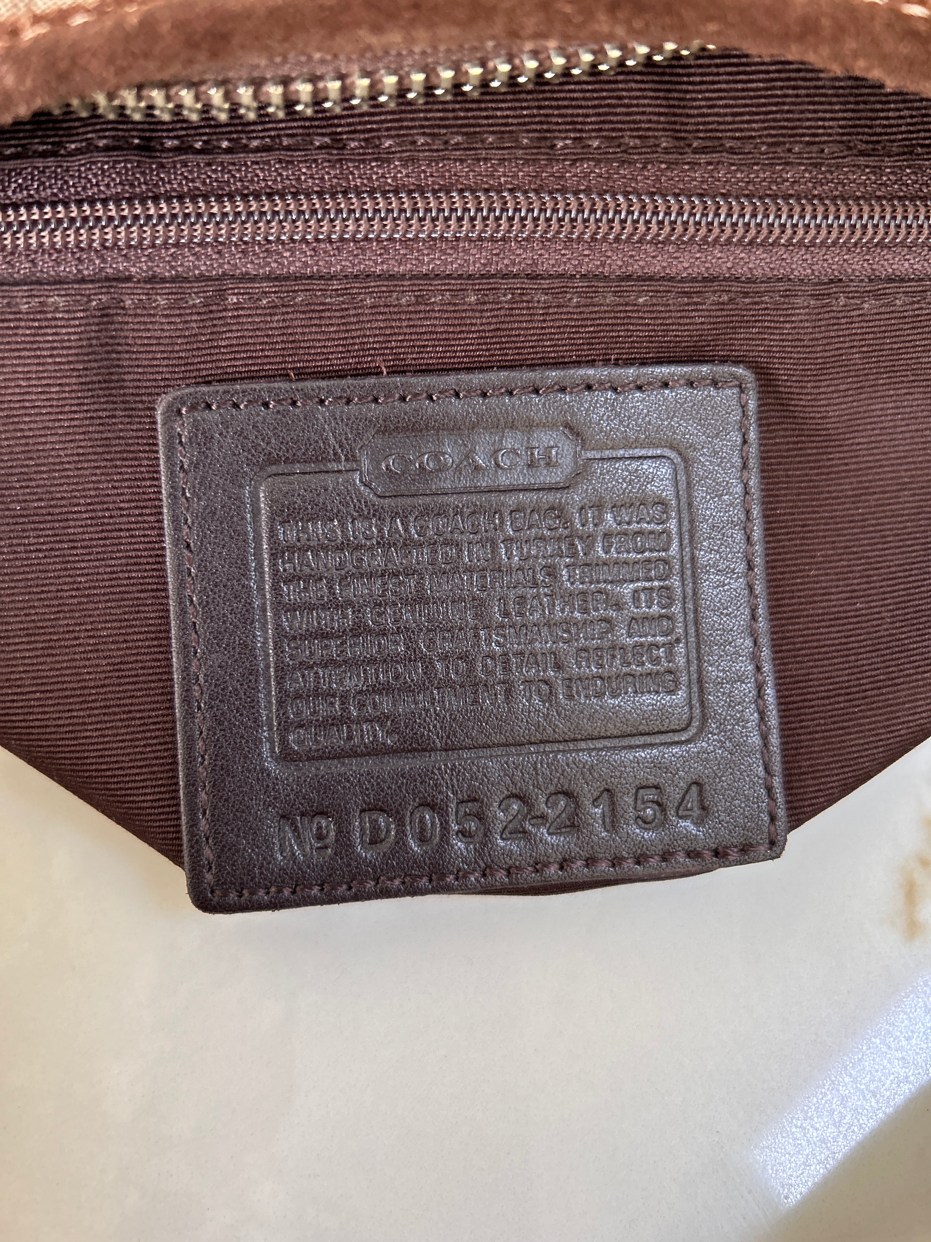 Vintage Coach brown Soho hobo shoulder bag