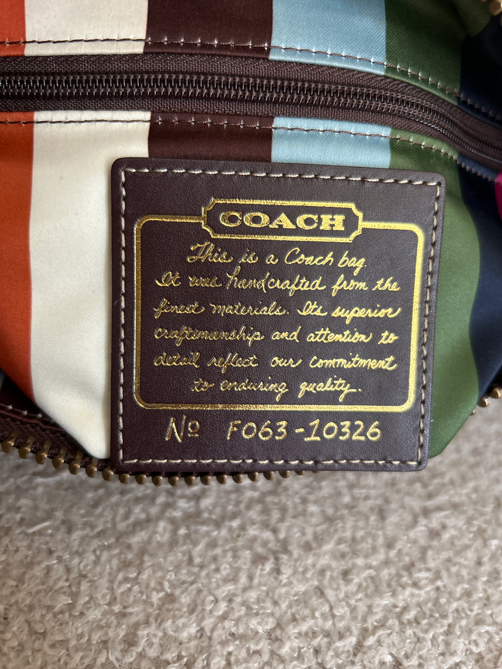 Vintage Coach 65th Anniversary Legacy white leather shoulder bag