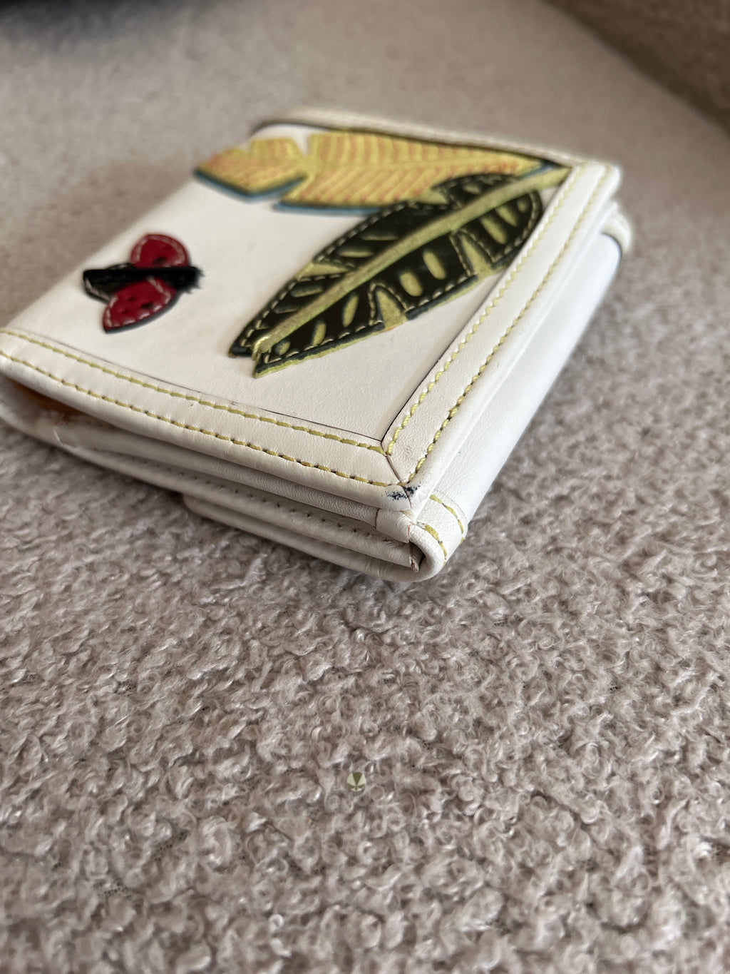 Vintage Coach rare ladybird leather wallet