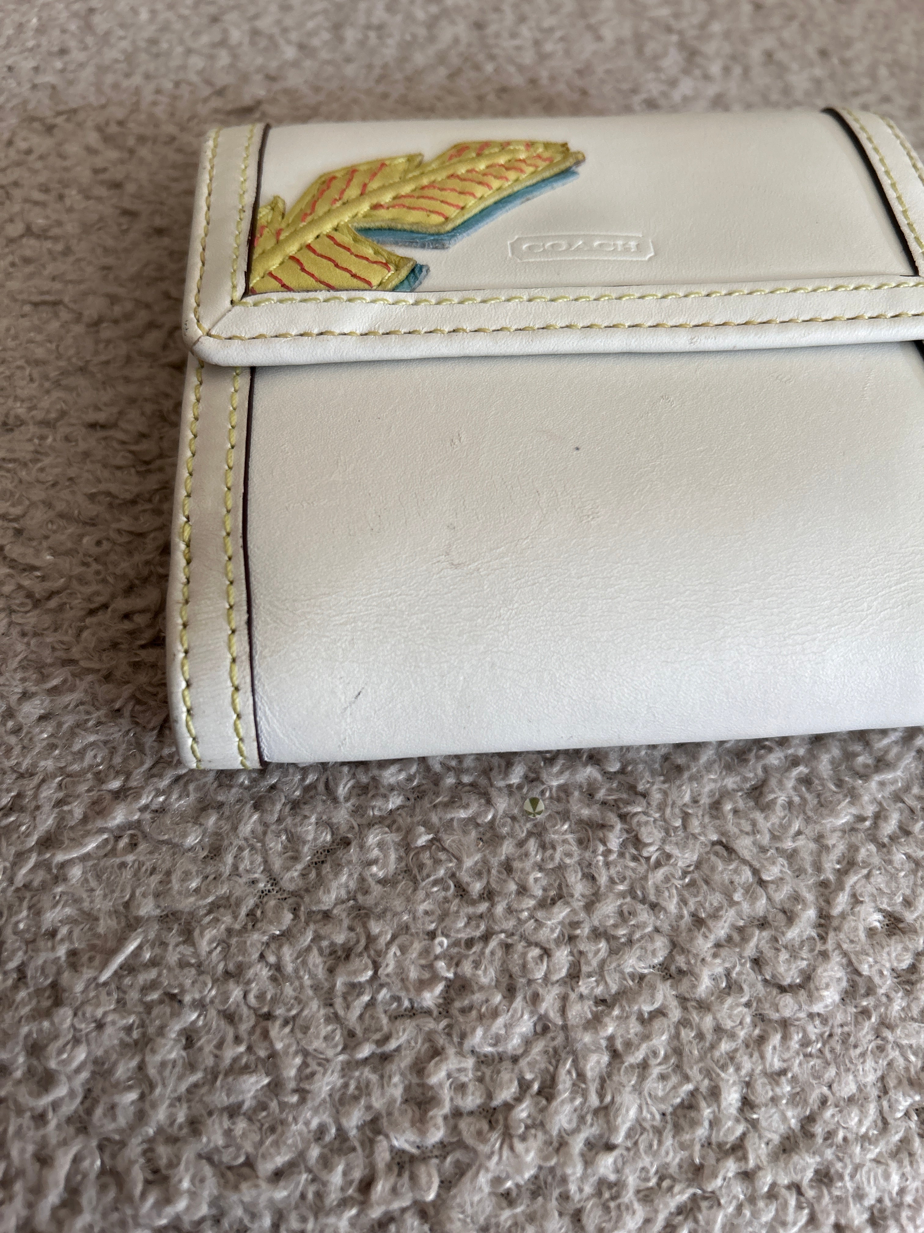 Vintage Coach rare ladybird leather wallet