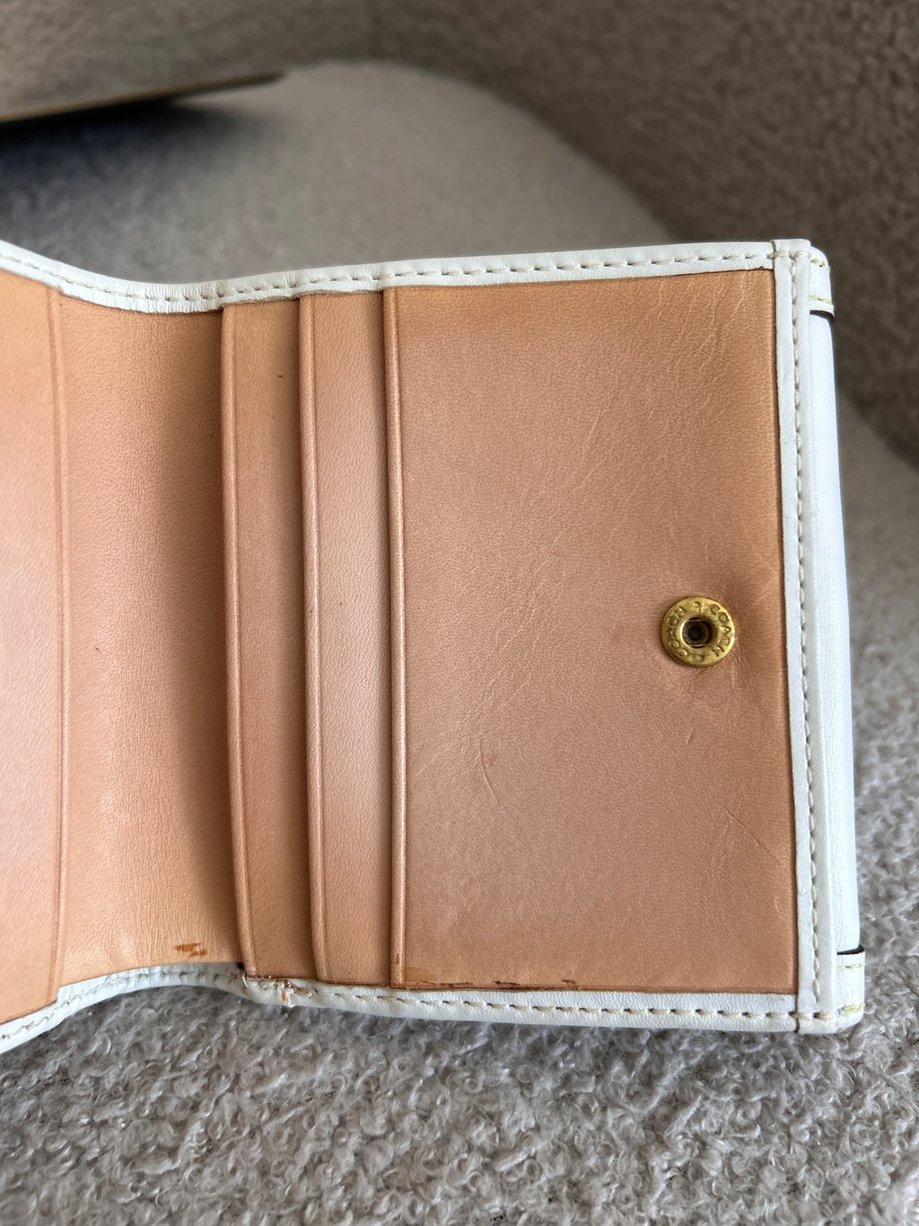 Vintage Coach rare ladybird leather wallet