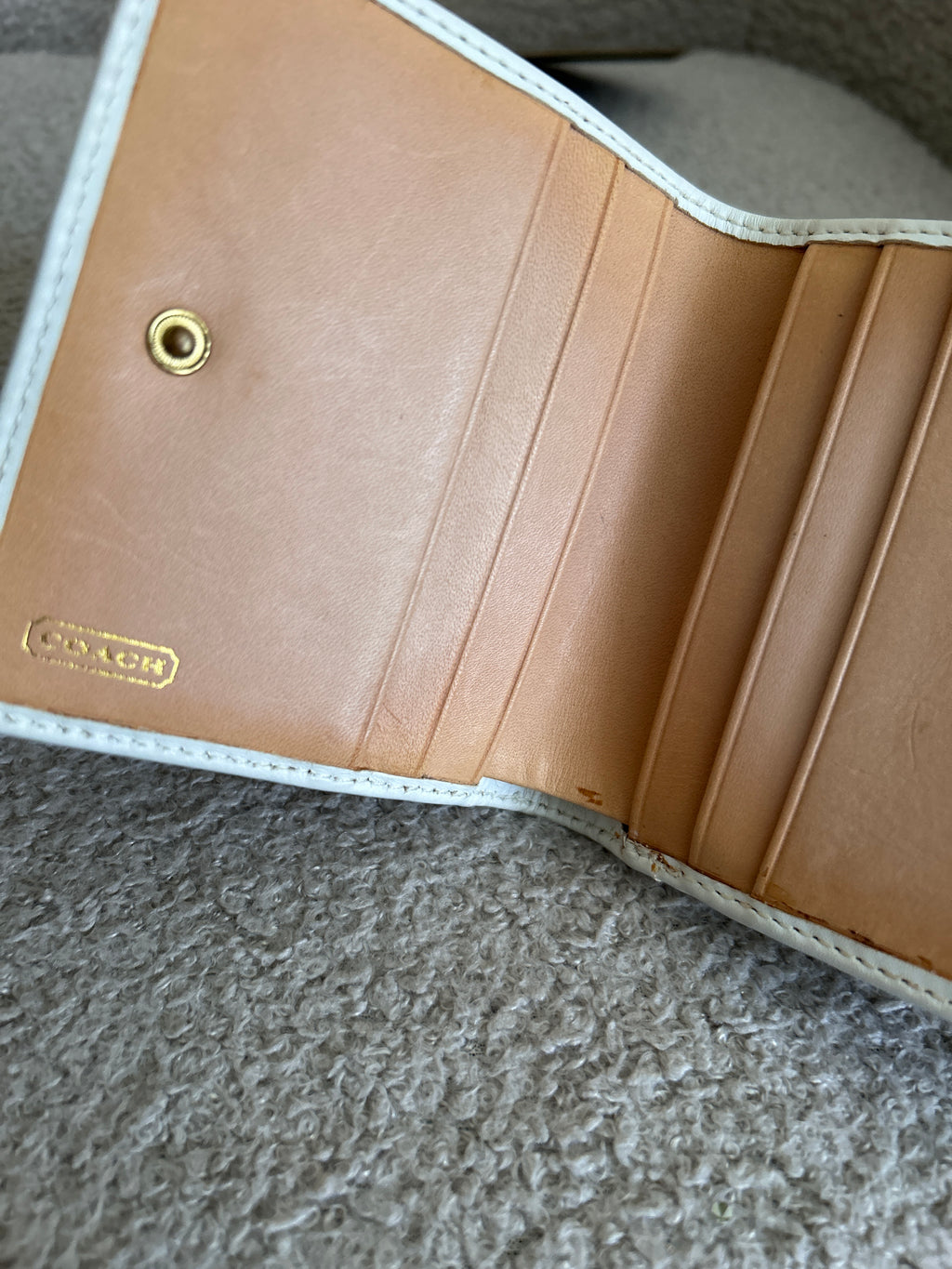 Vintage Coach rare ladybird leather wallet