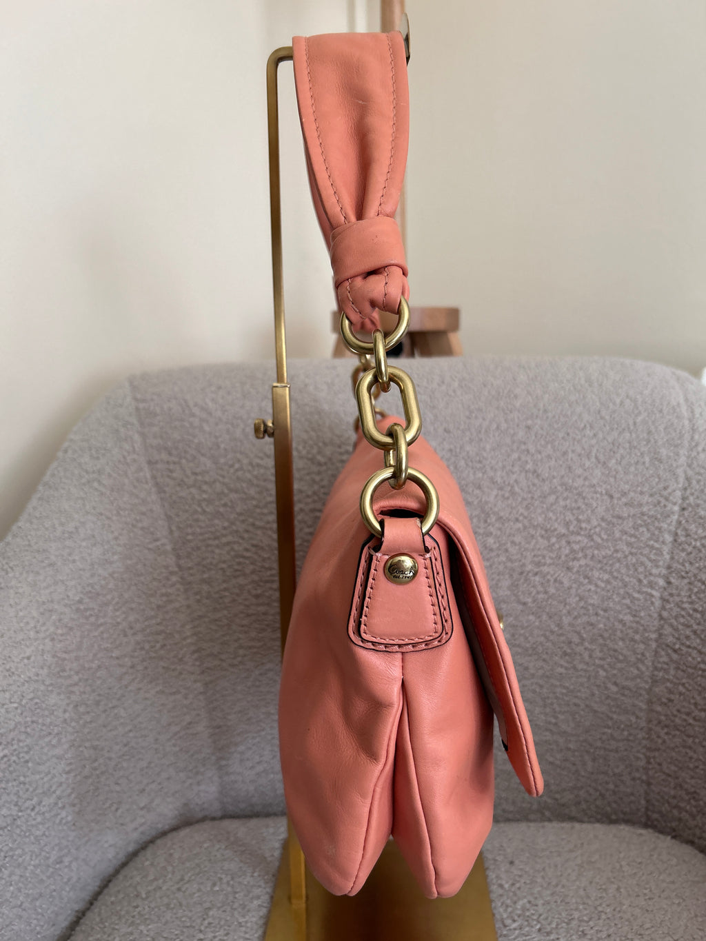 Vintage Coach leather shoulder bag