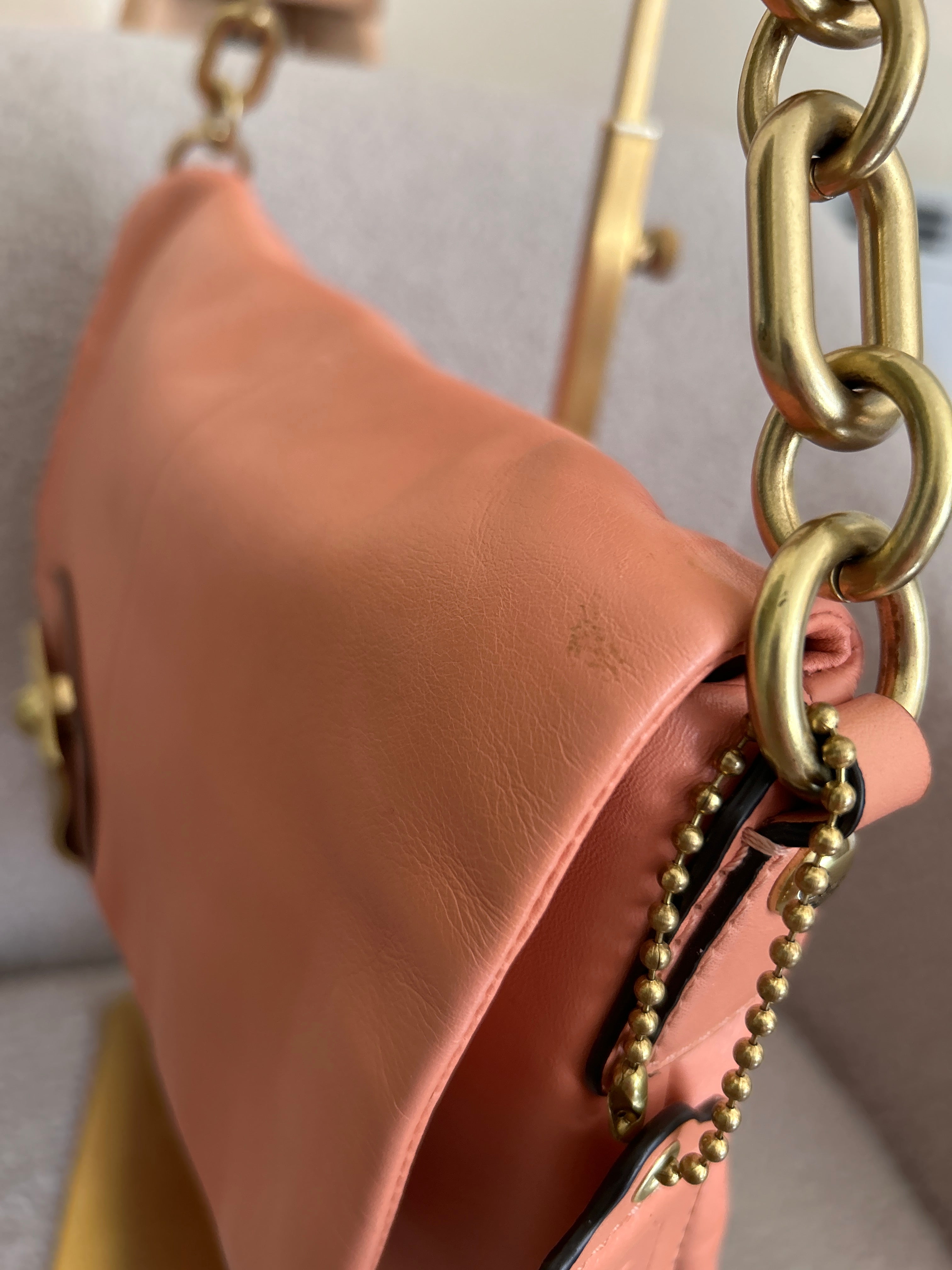 Vintage Coach leather shoulder bag