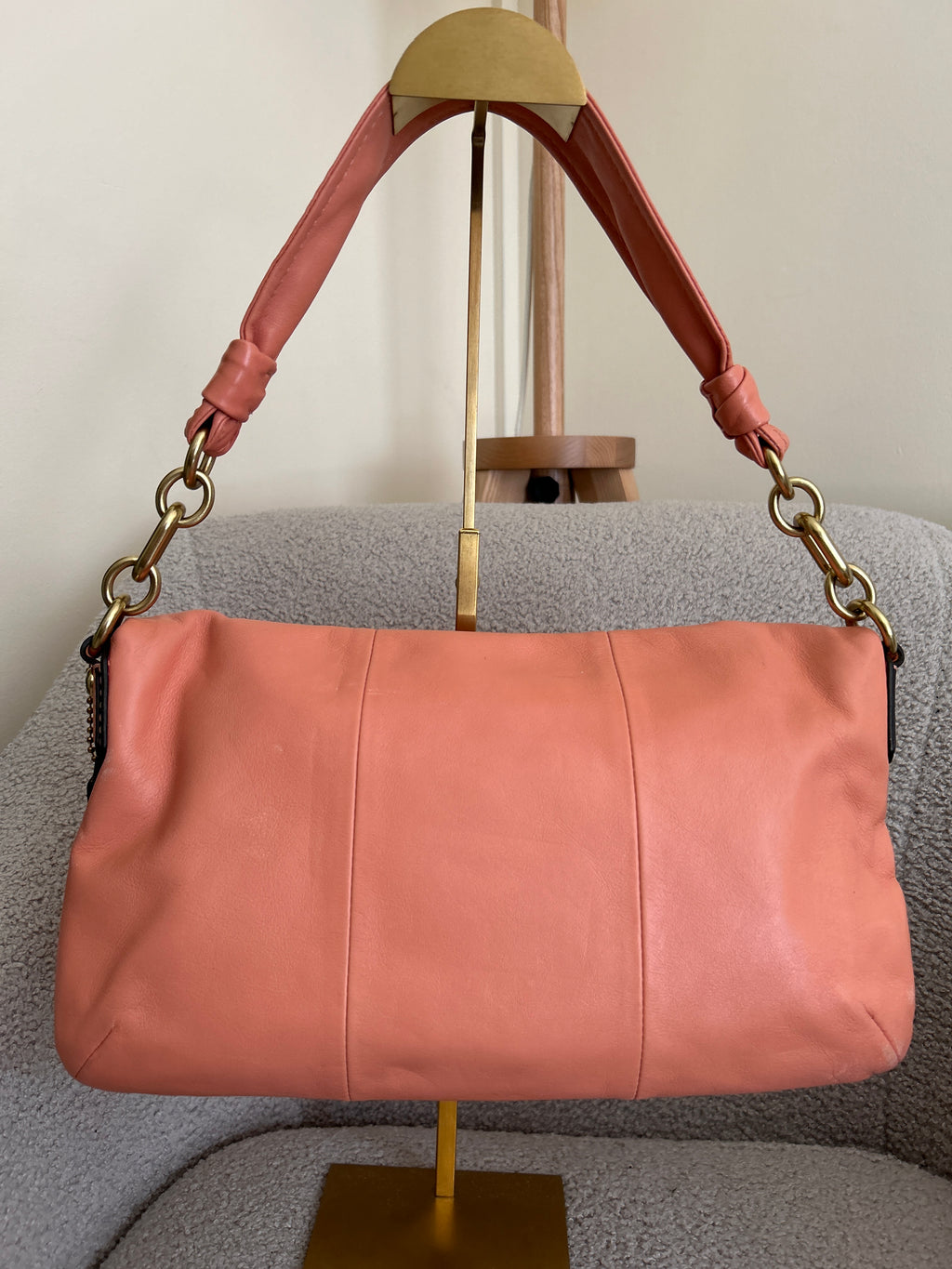 Vintage Coach leather shoulder bag
