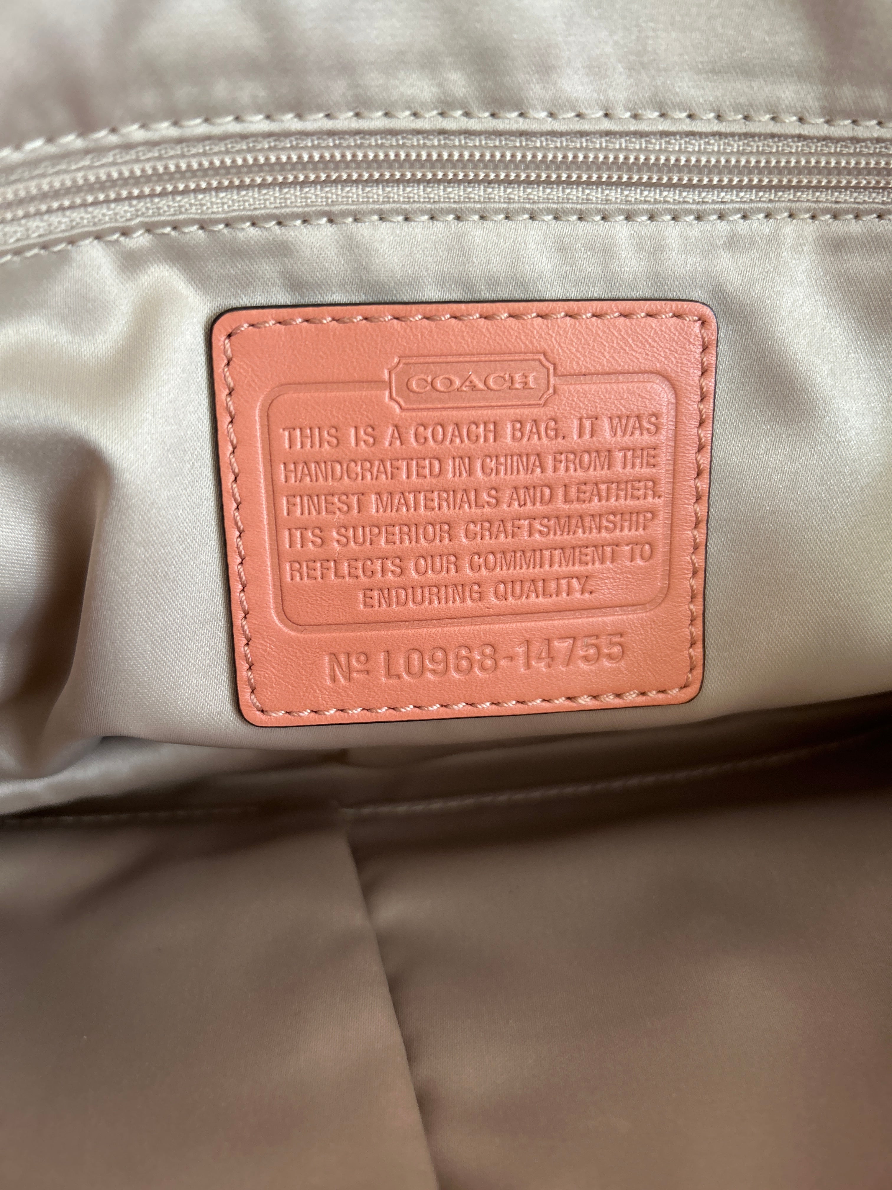 Vintage Coach leather shoulder bag
