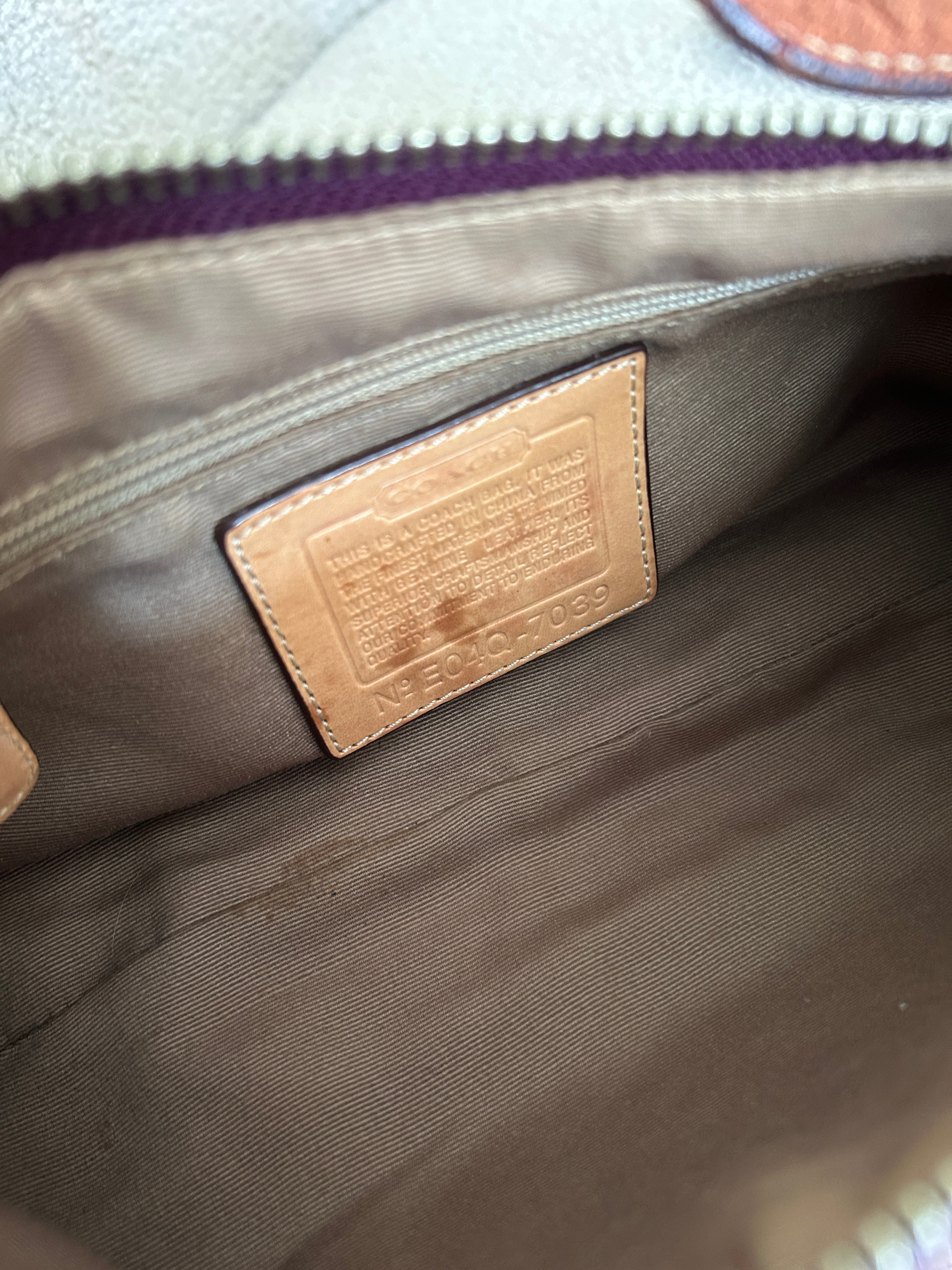Vintage Coach pink suede baguette shoulder bag