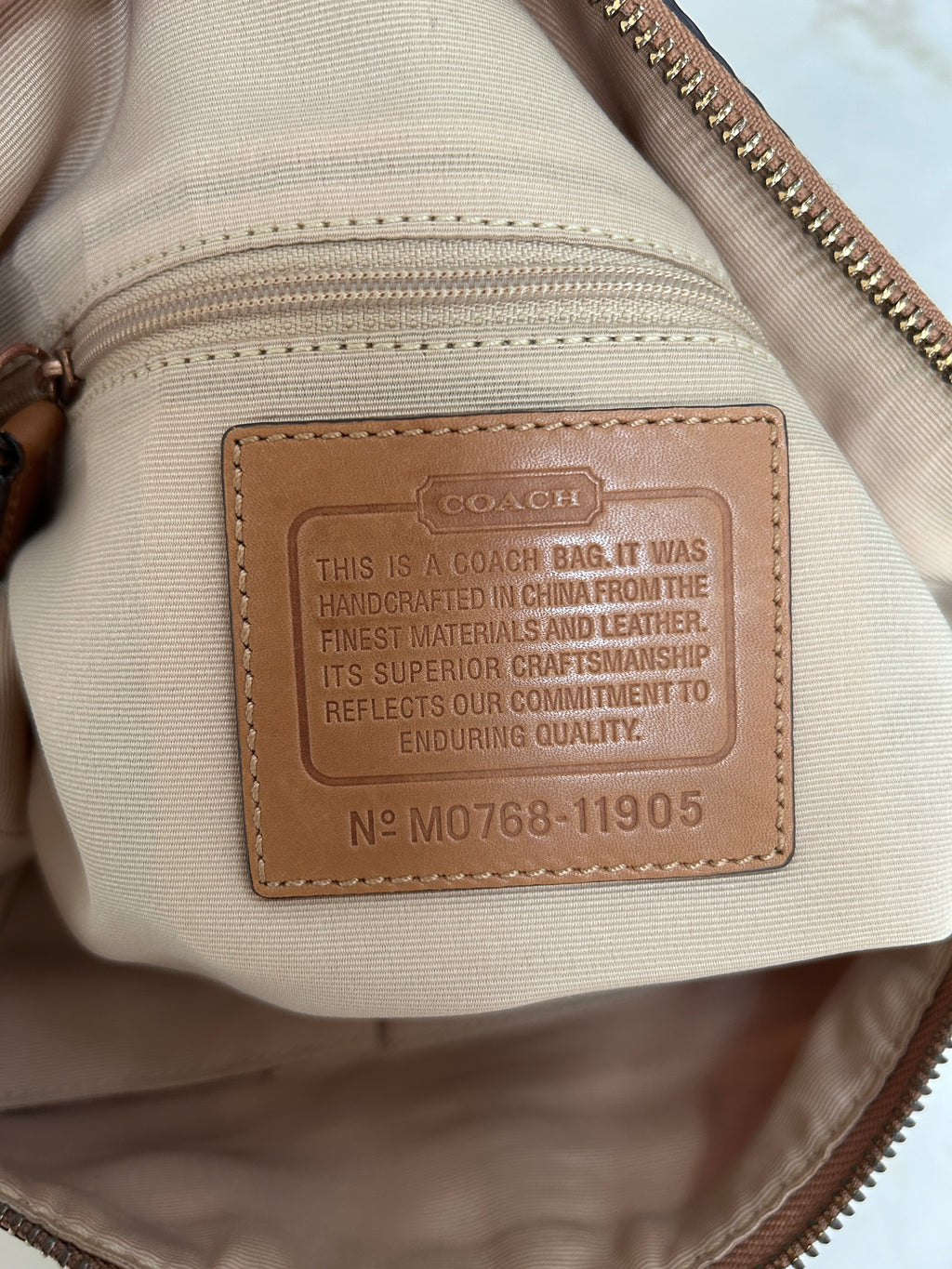 Vintage Coach pastel pink shoulder bag