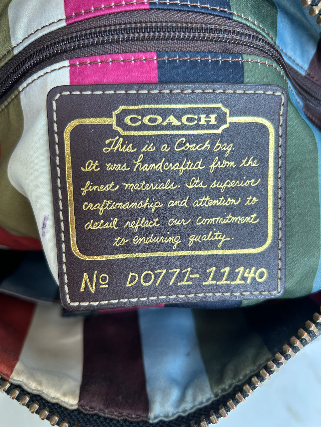 Vintage Coach 11140 Legacy shoulder bag