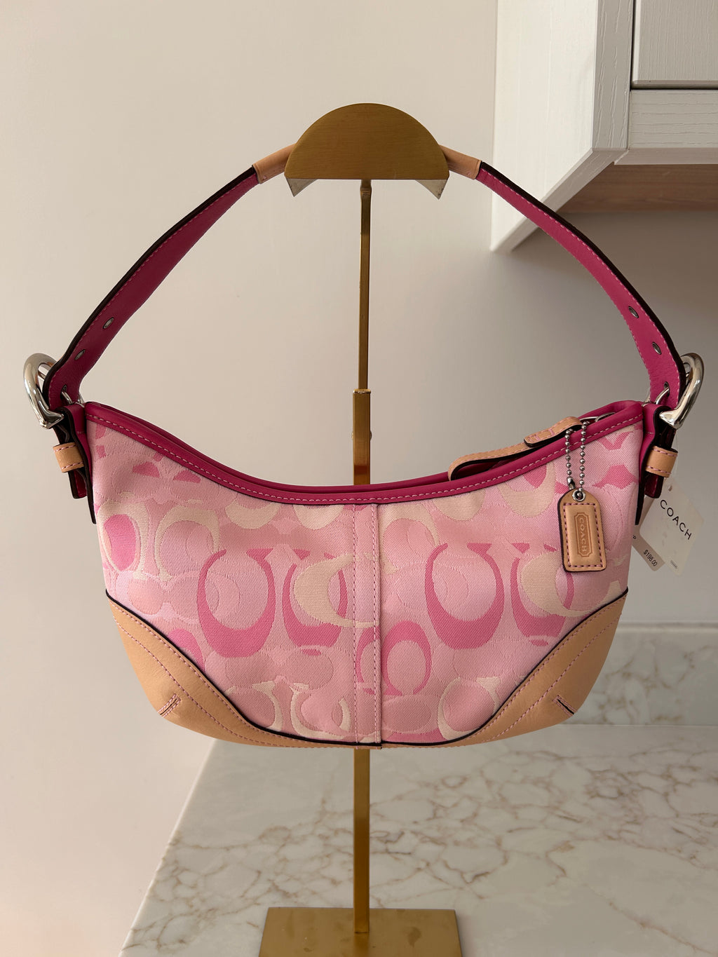 Vintage Coach 1850 pink shoulder bag