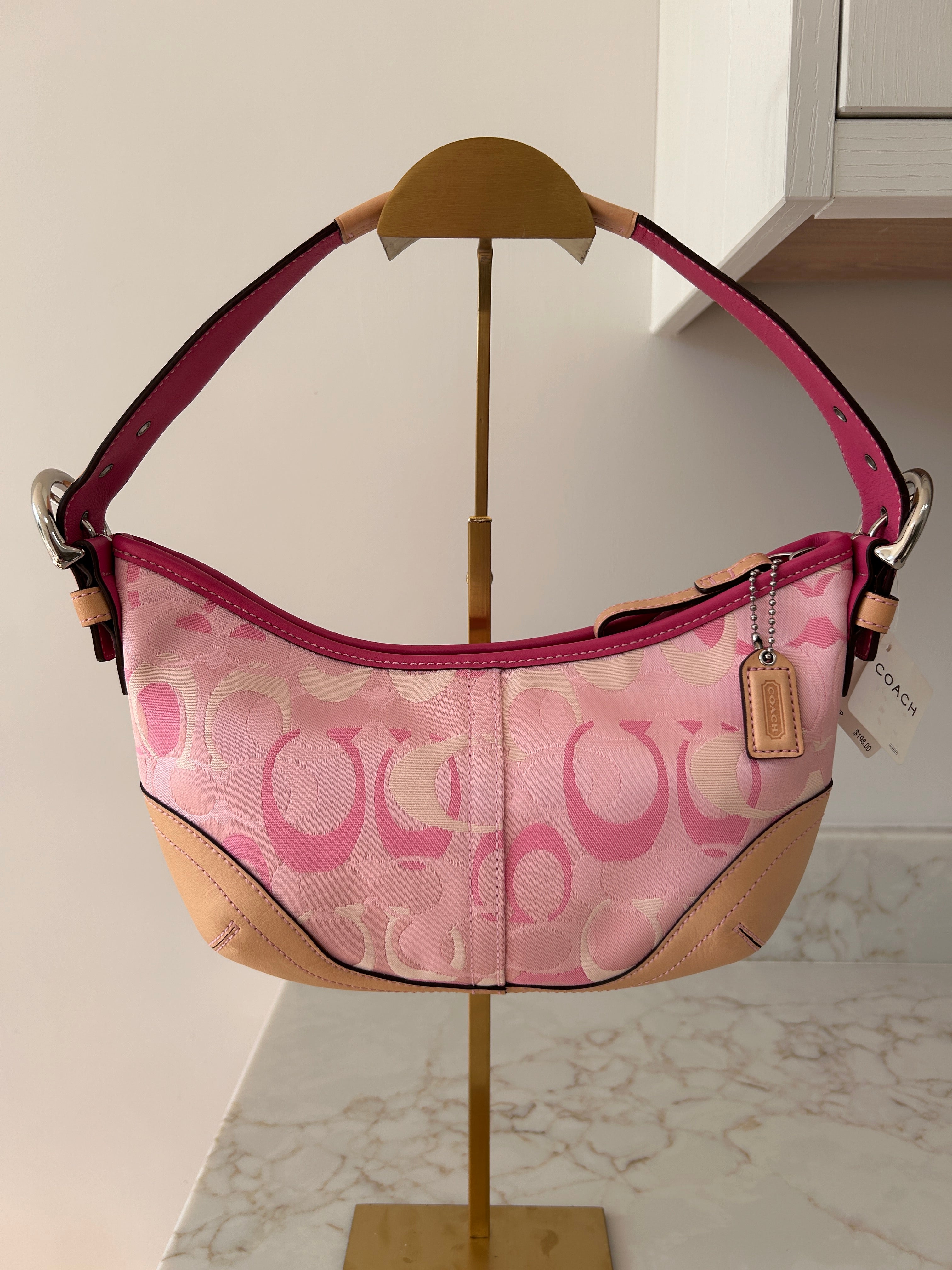 Vintage Coach 1850 pink shoulder bag