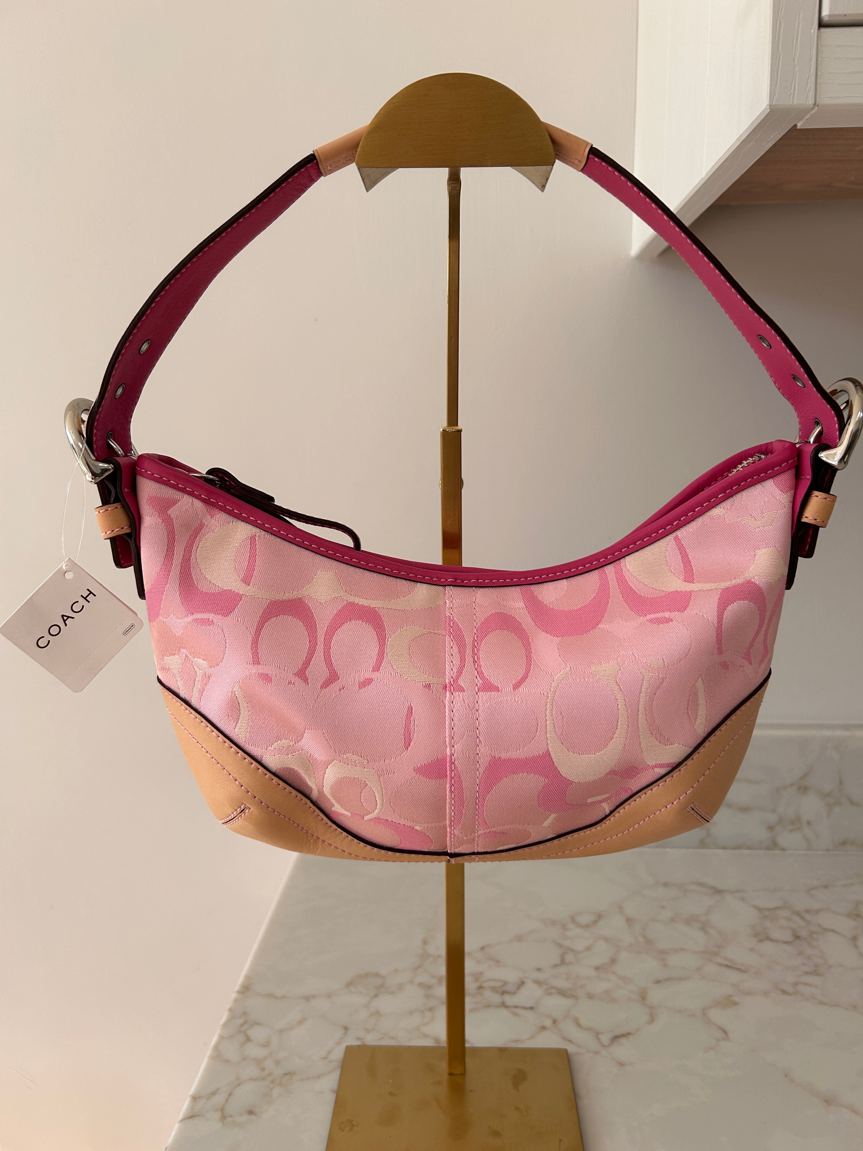 Vintage Coach 1850 pink shoulder bag