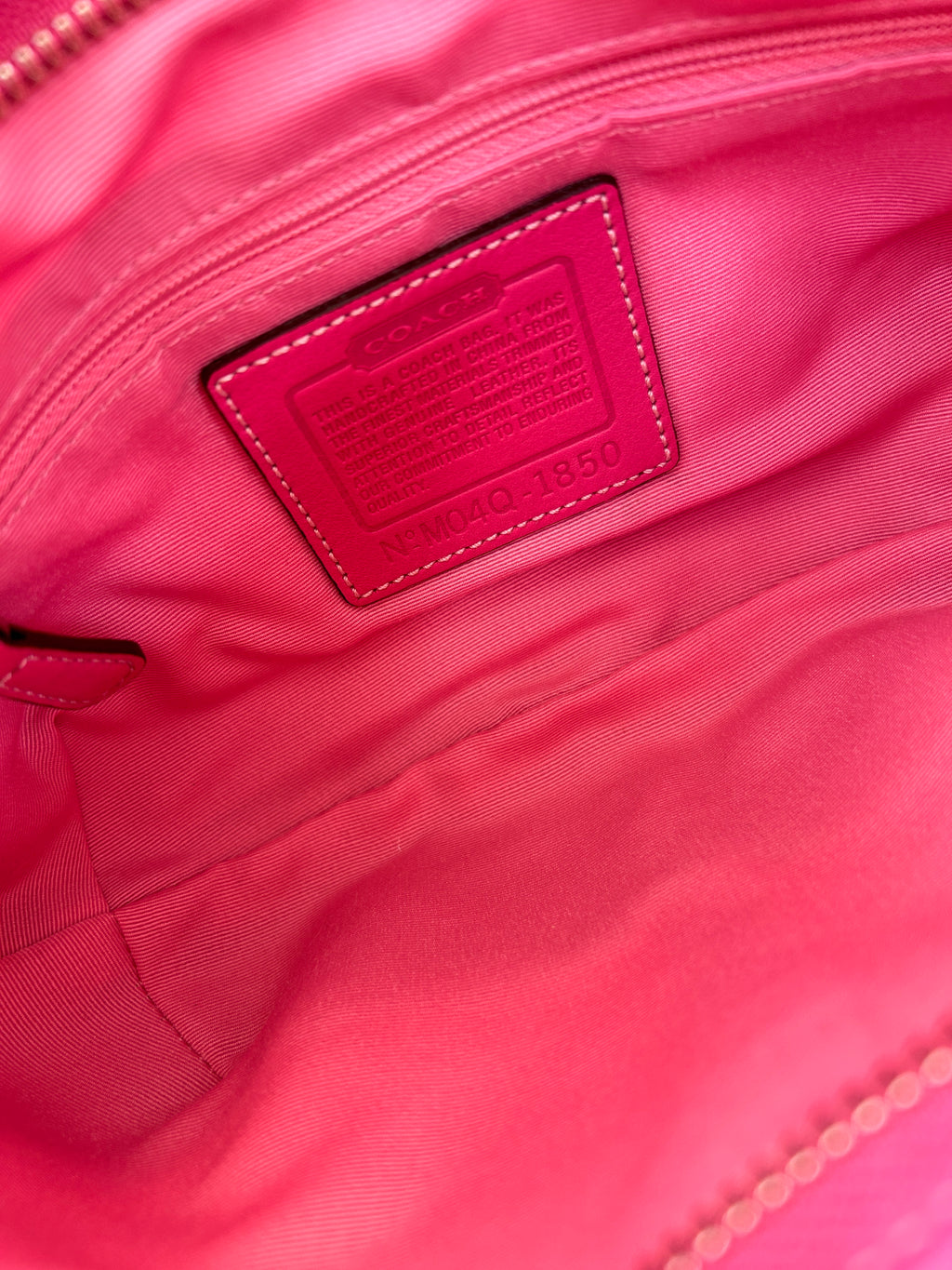 Vintage Coach 1850 pink shoulder bag