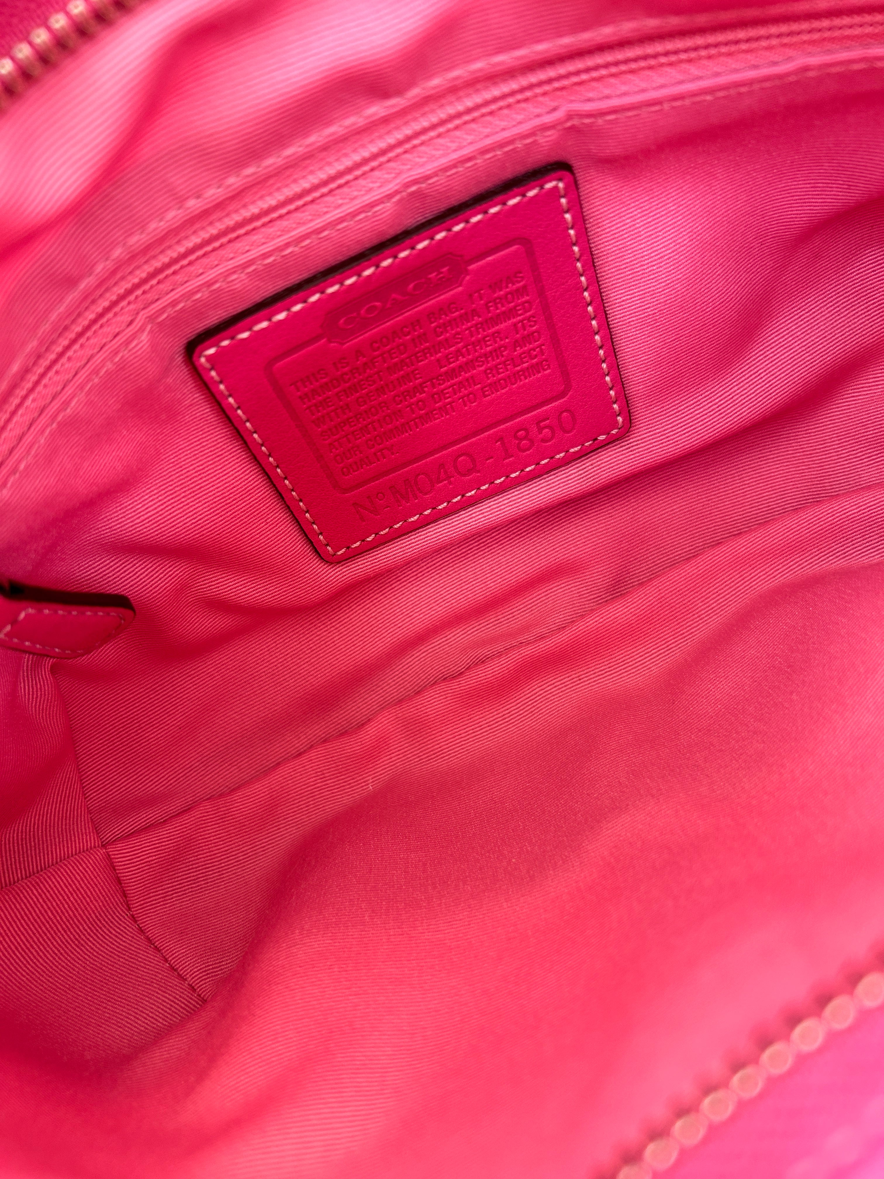 Vintage Coach 1850 pink shoulder bag