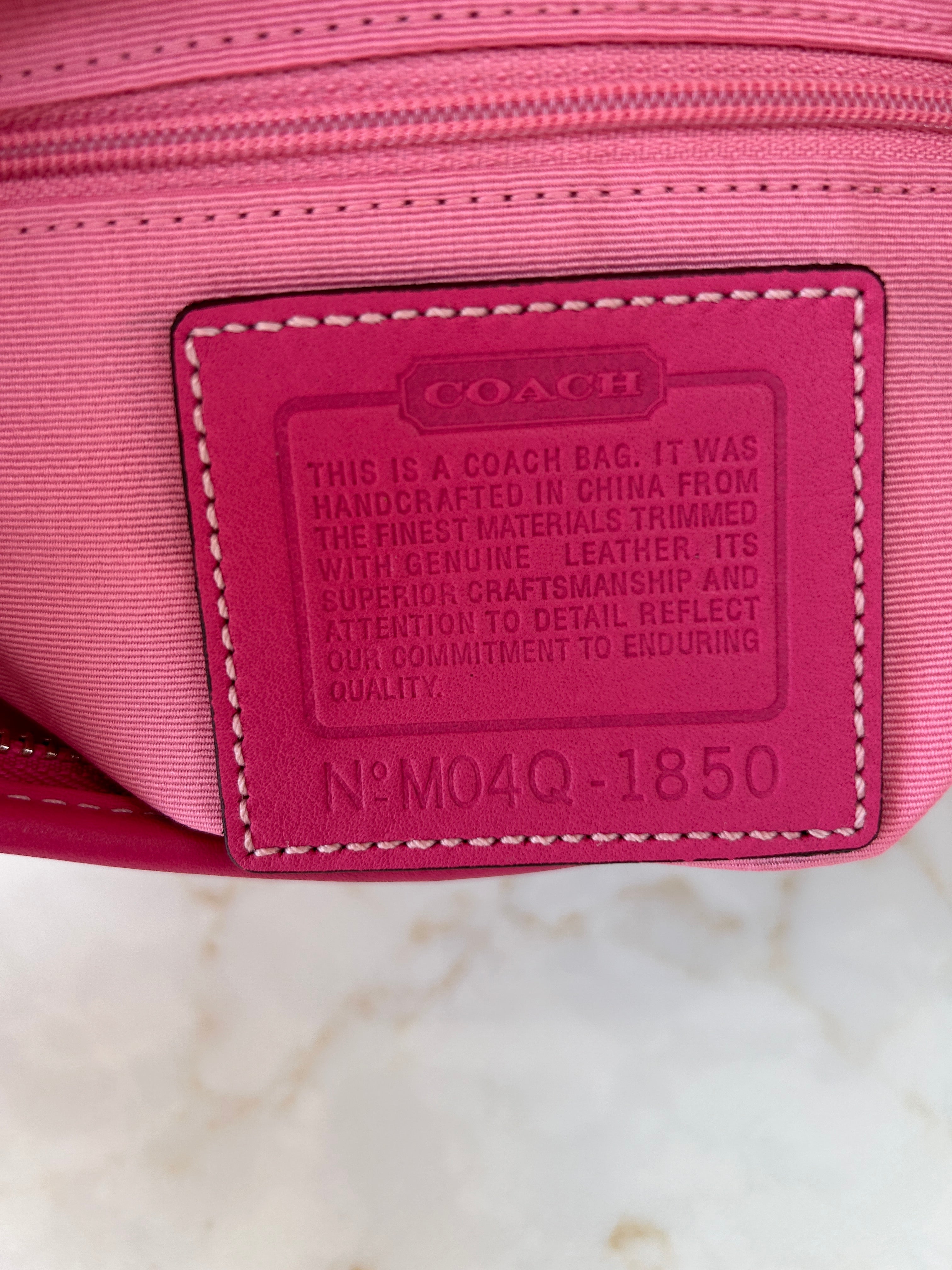 Vintage Coach 1850 pink shoulder bag
