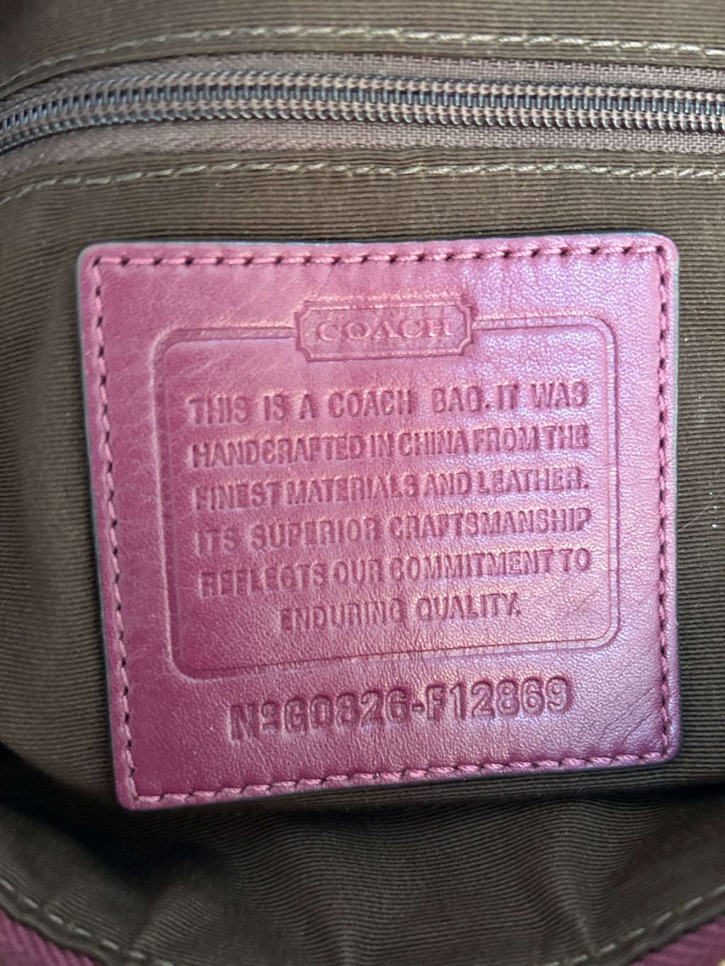 Vintage Coach F12889 Legacy shoulder bag