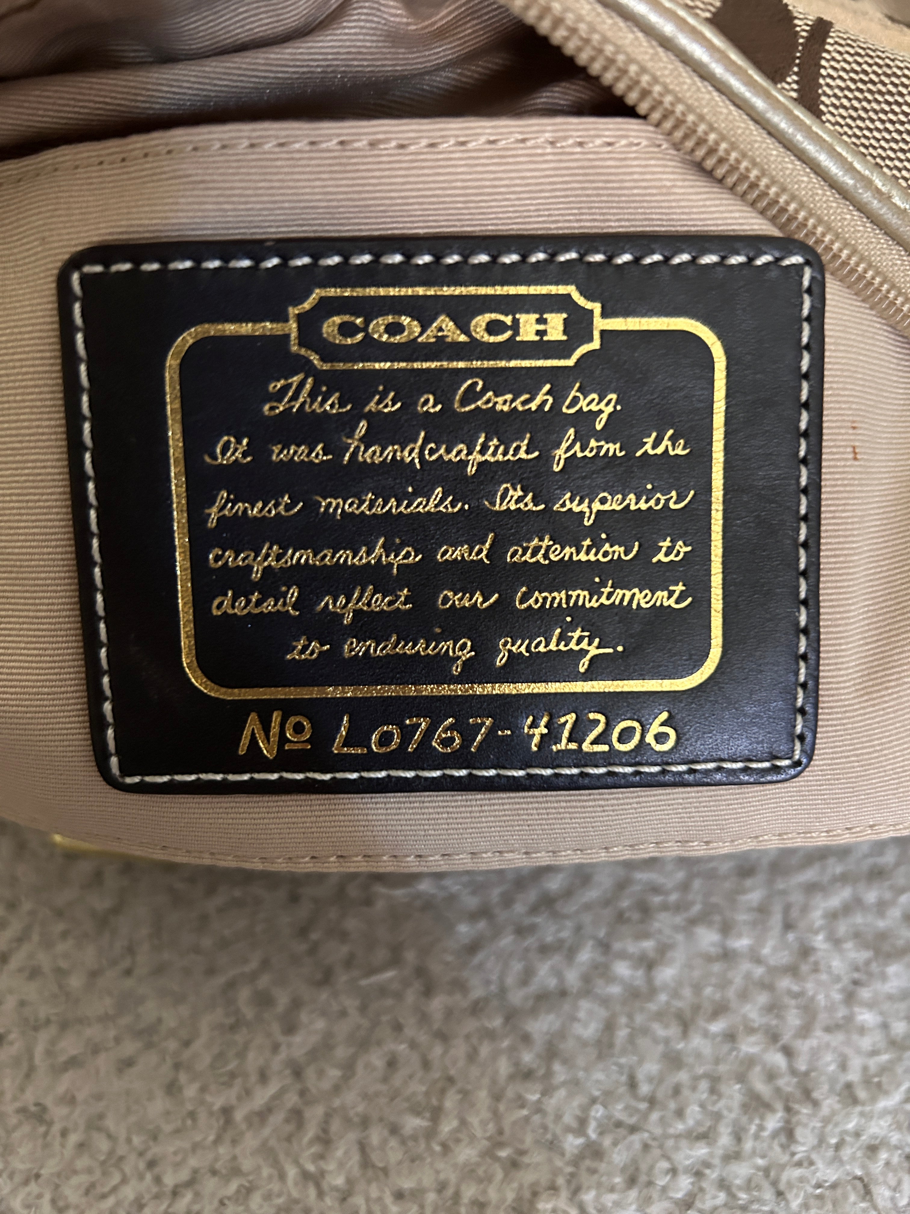 Vintage Coach Legacy mini handbag