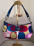 Vintage Coach multicolour mini shoulder bag