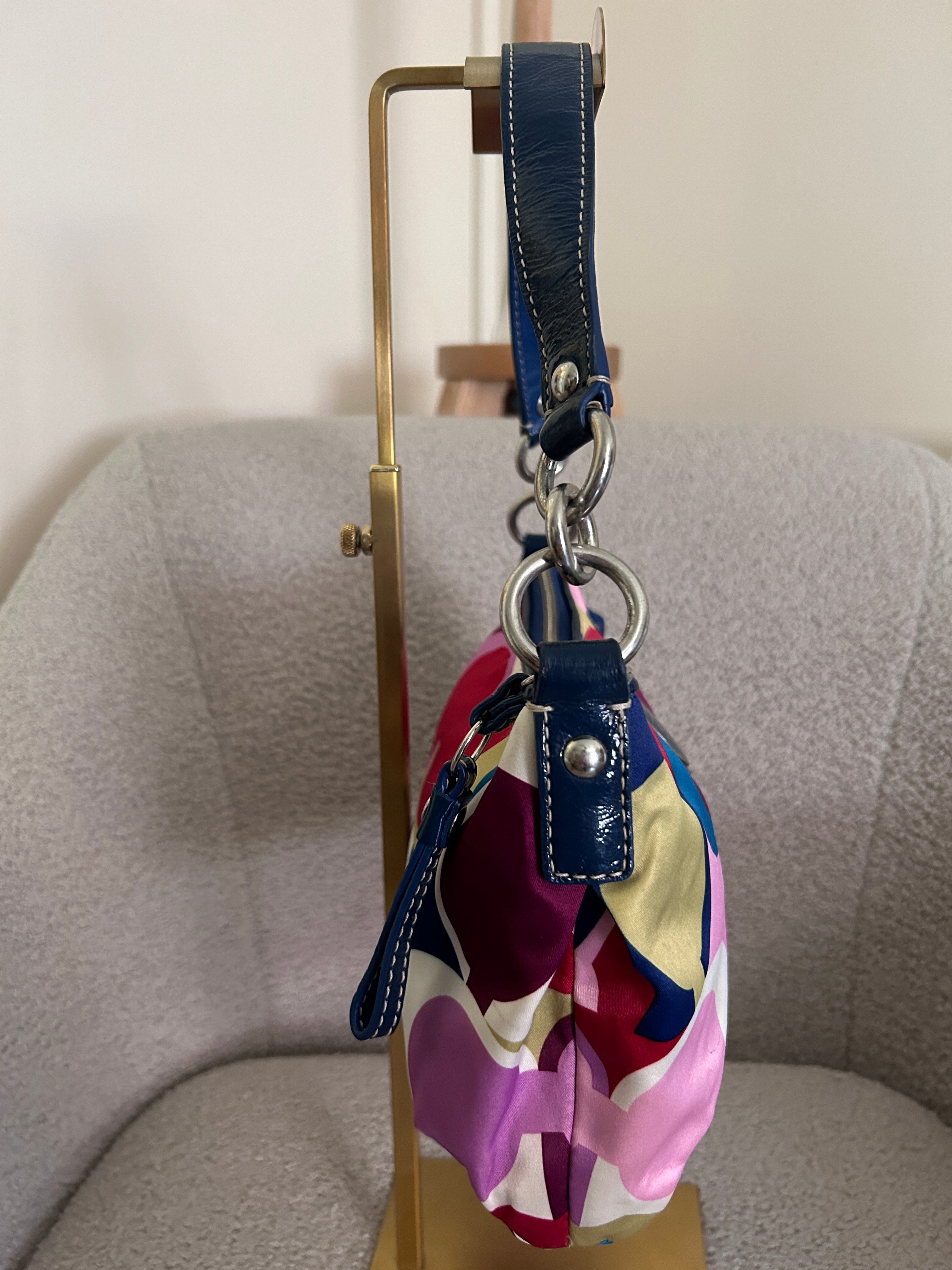Vintage Coach multicolour mini shoulder bag