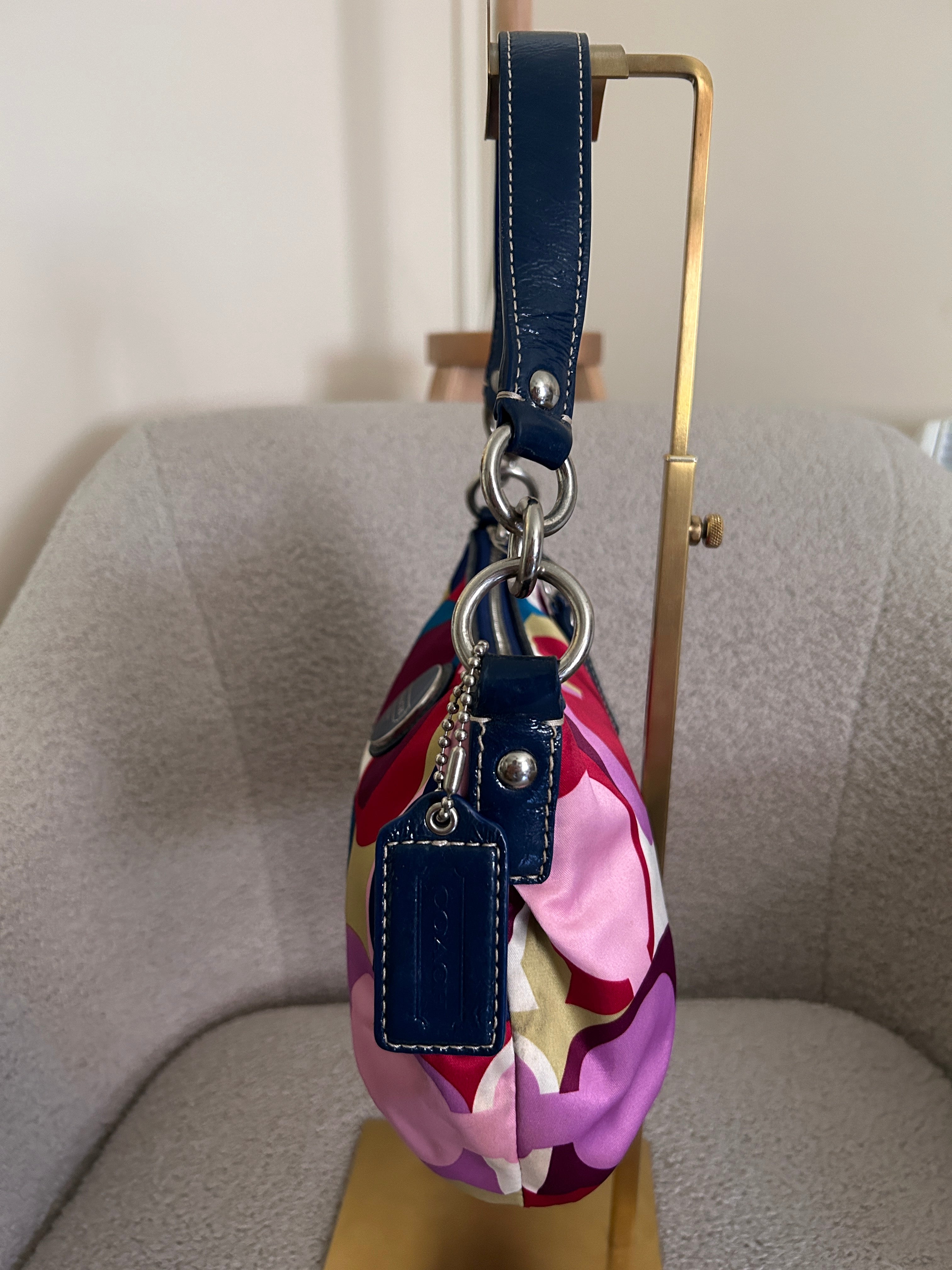 Vintage Coach multicolour mini shoulder bag