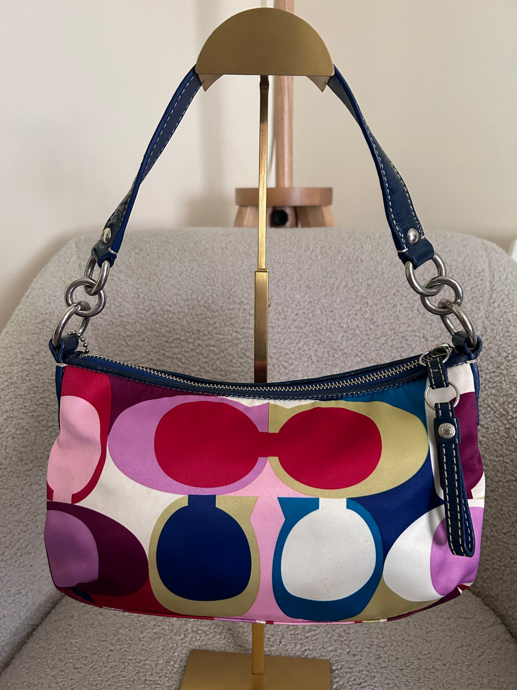Vintage Coach multicolour mini shoulder bag