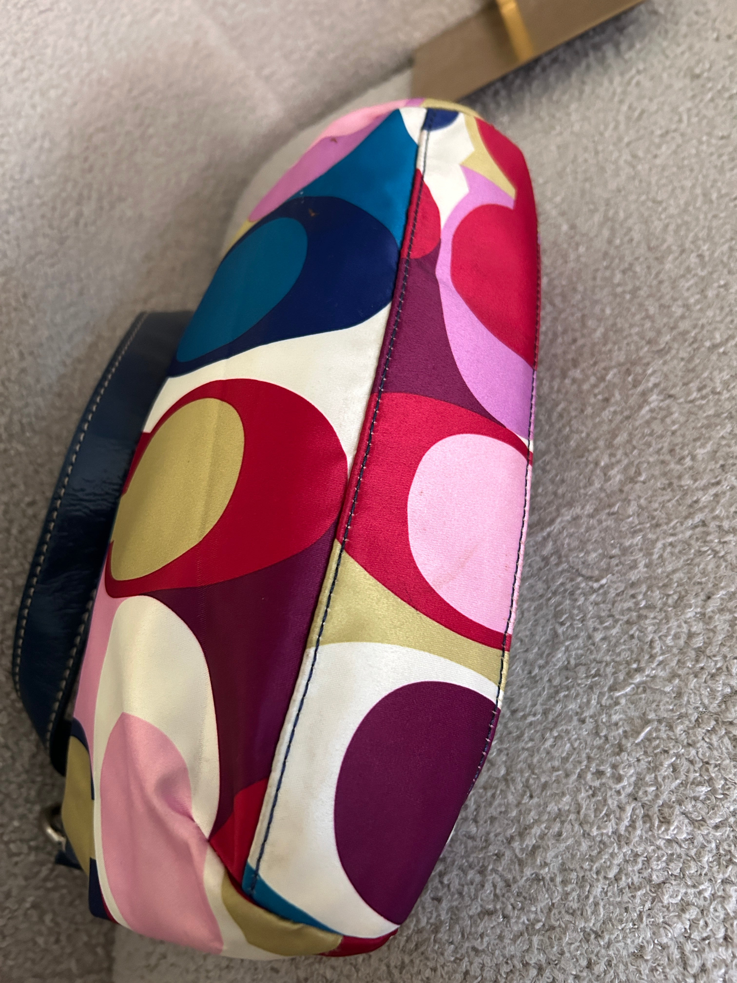Vintage Coach multicolour mini shoulder bag