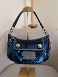 Vintage Coach Poppy sequin shoulder bag