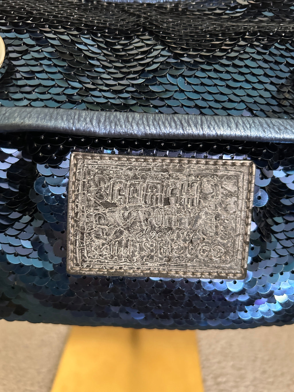 Vintage Coach Poppy sequin shoulder bag