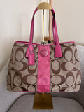 Vintage Coach pink kisslock shoulder bag