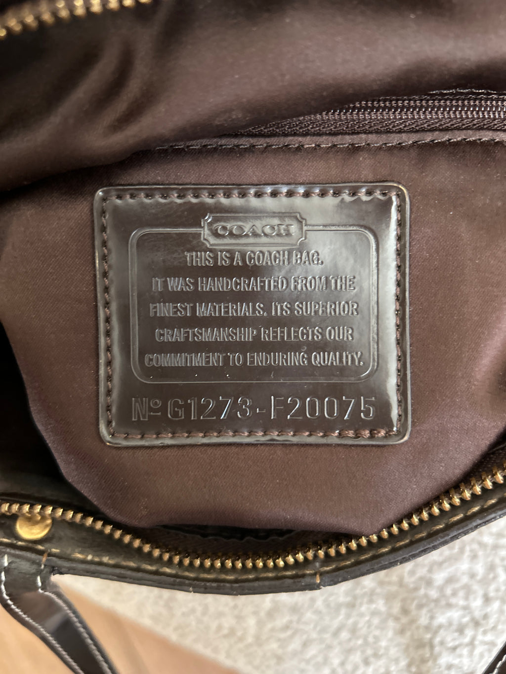 Vintage Coach patchwork mini tote shoulder bag