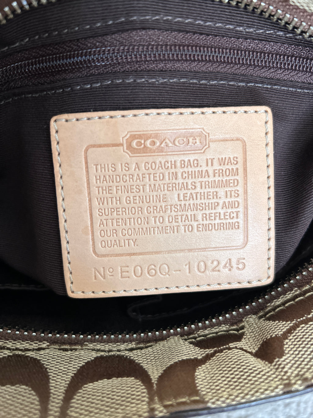 Vintage Coach Hampton shoulder bag