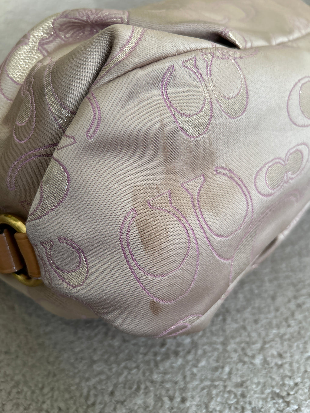 Vintage Coach lilac shoulder bag