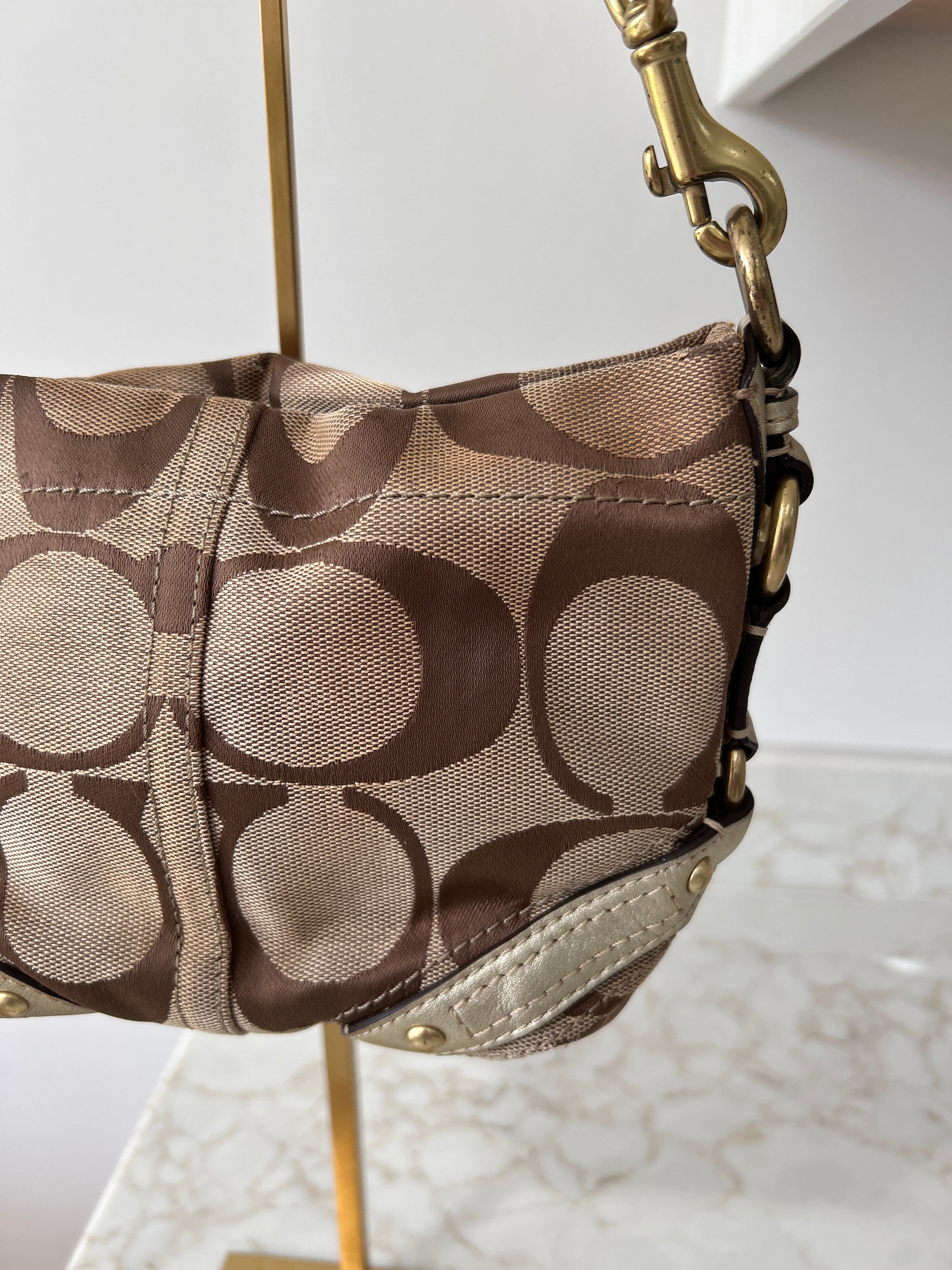 Vintage Coach mini Carly shoulder bag