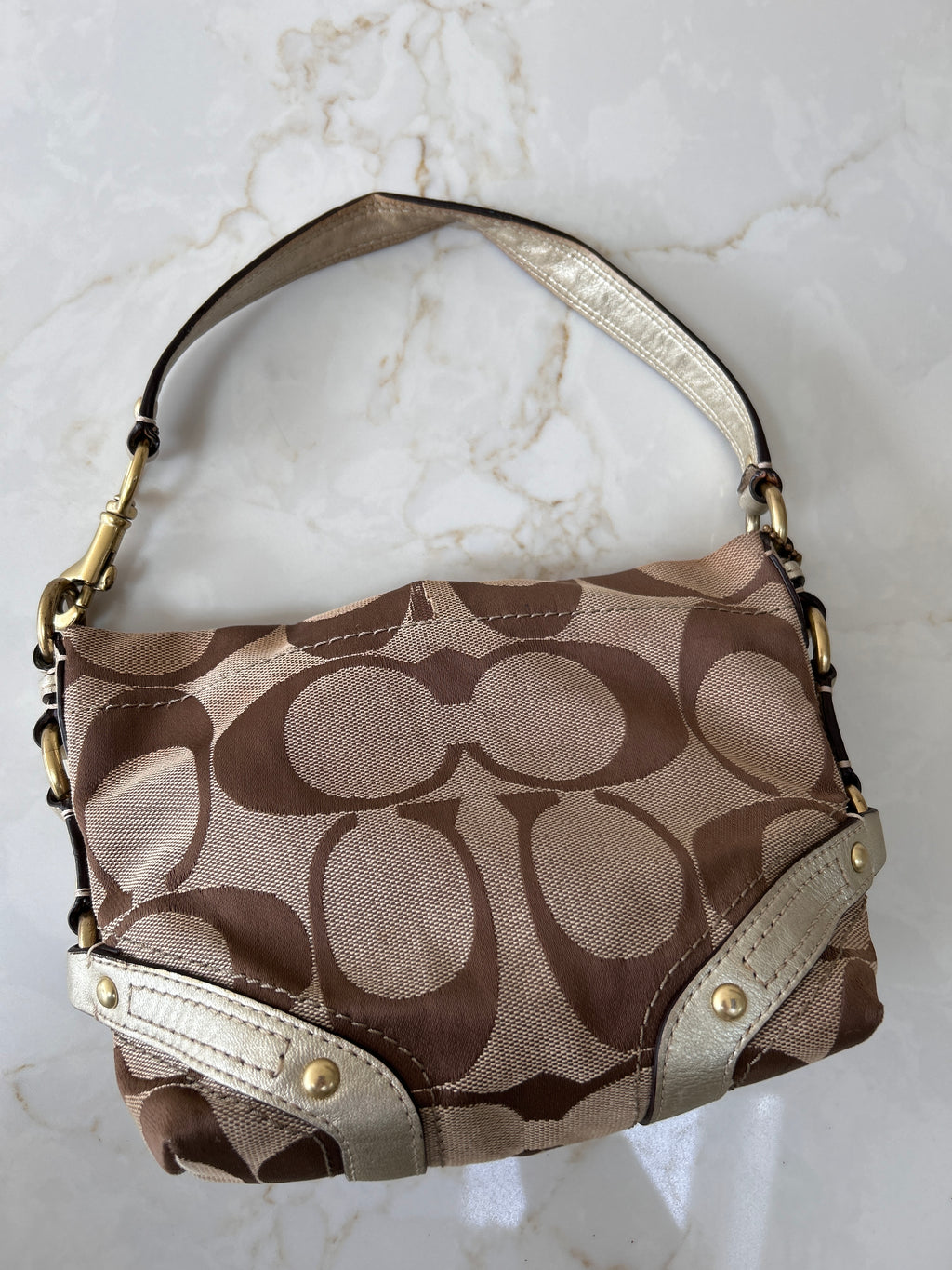 Vintage Coach mini Carly shoulder bag