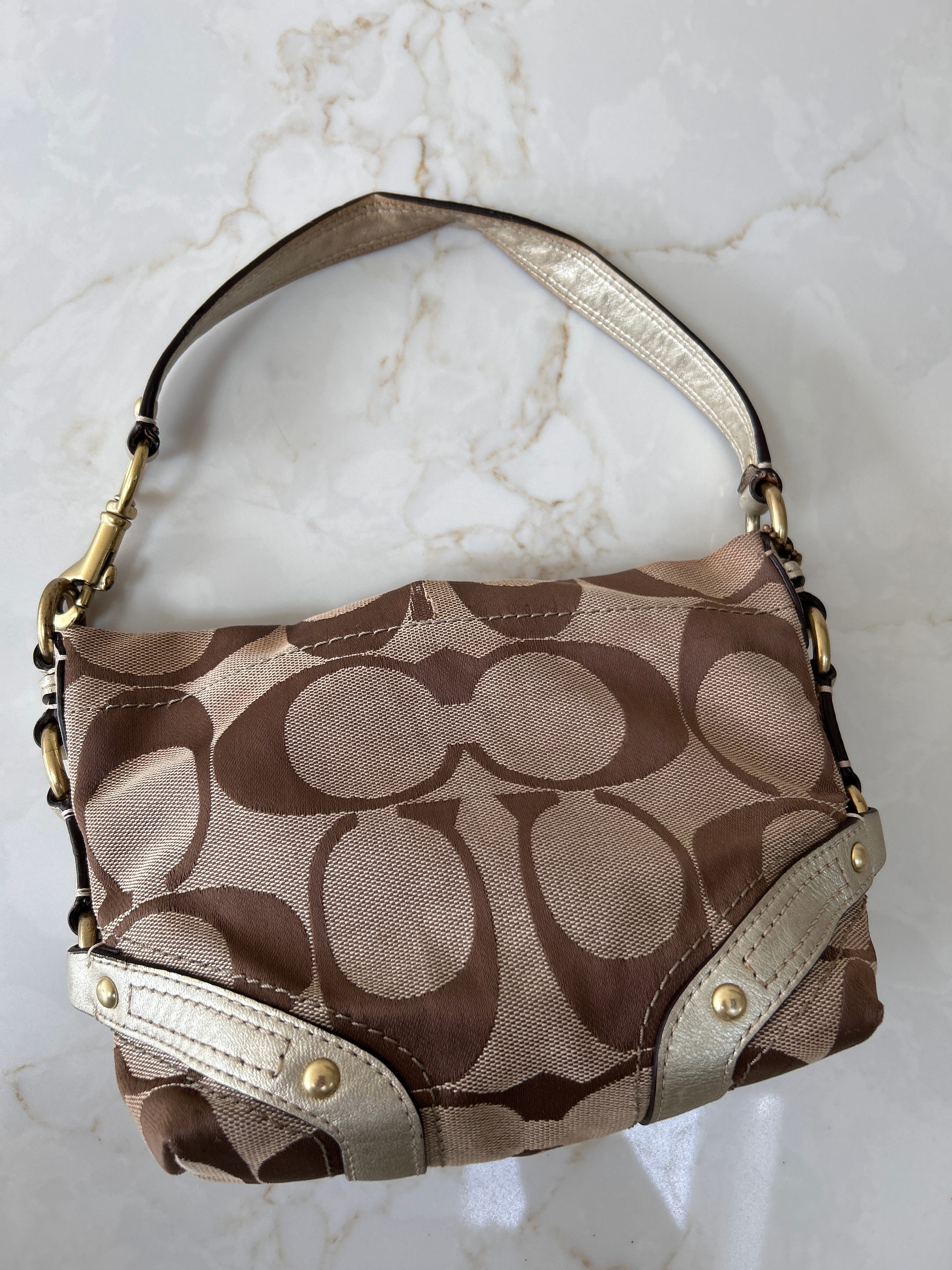 Vintage Coach mini Carly shoulder bag