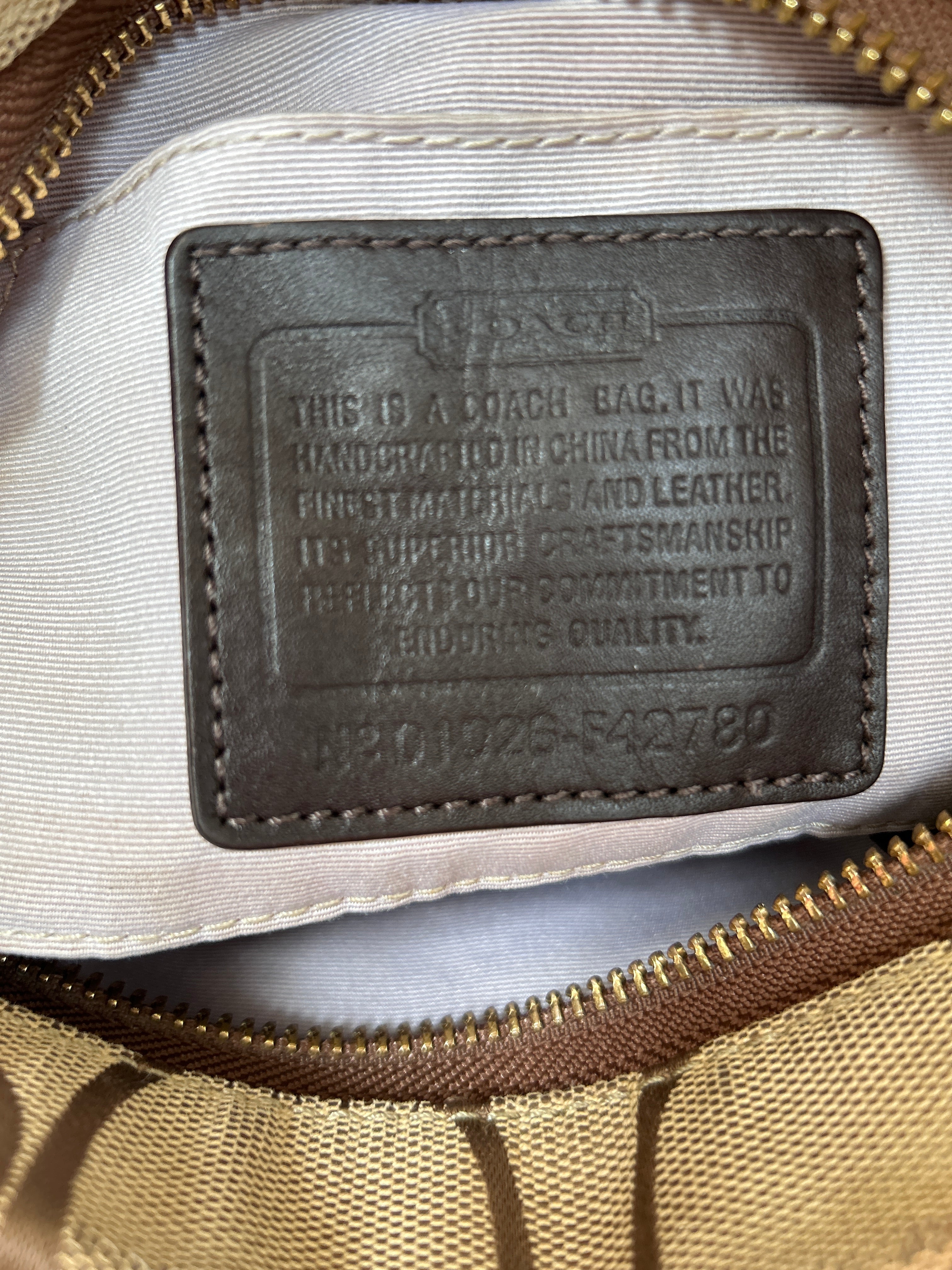 Vintage Coach mini Carly shoulder bag